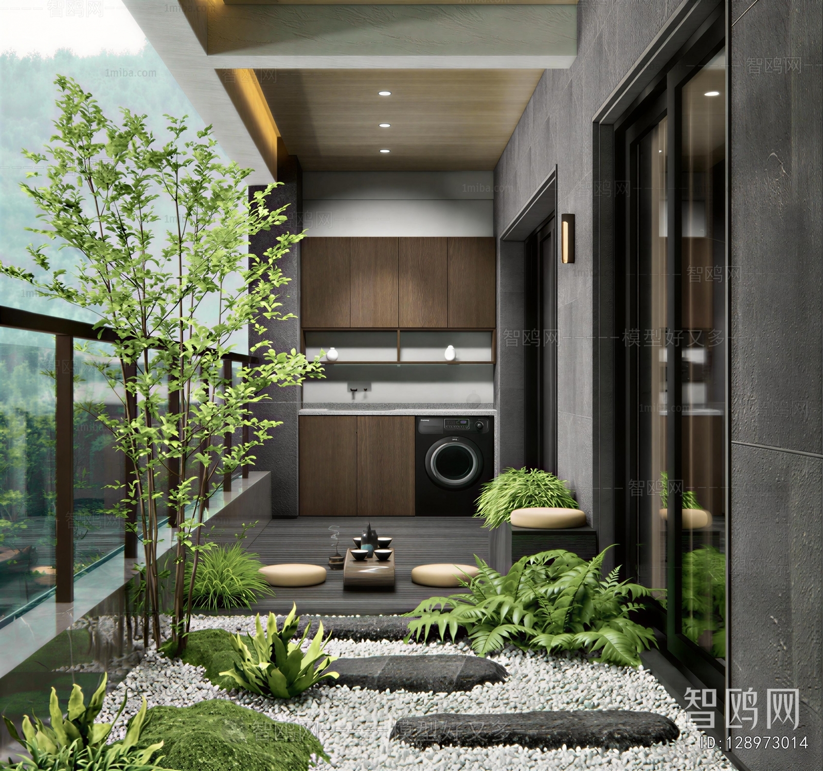 New Chinese Style Leisure Balcony