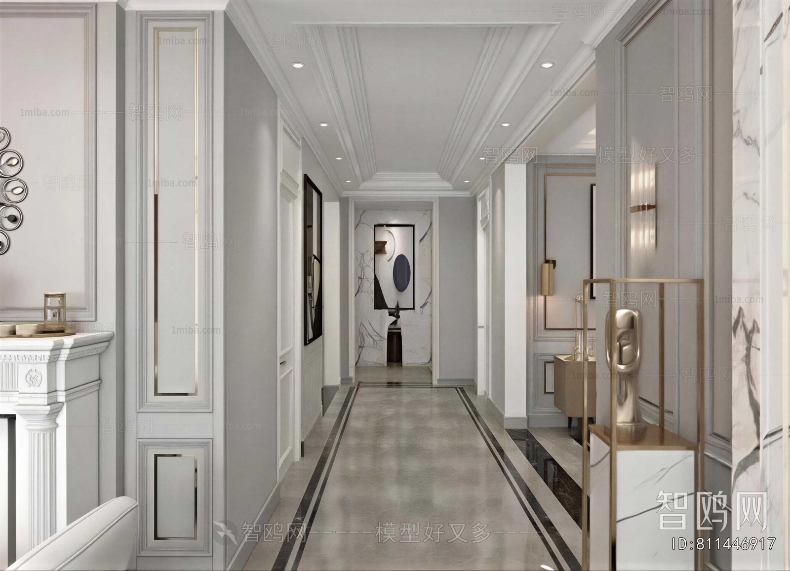European Style Hallway