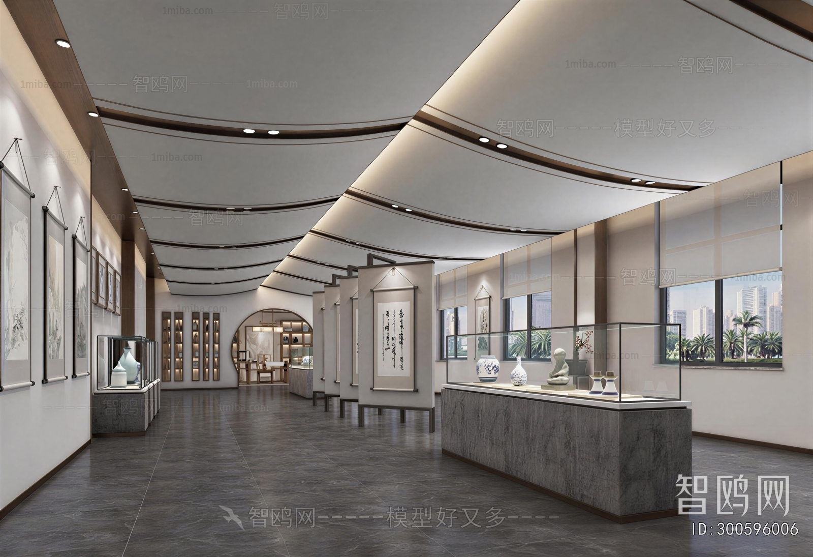 New Chinese Style Exhibition Hall