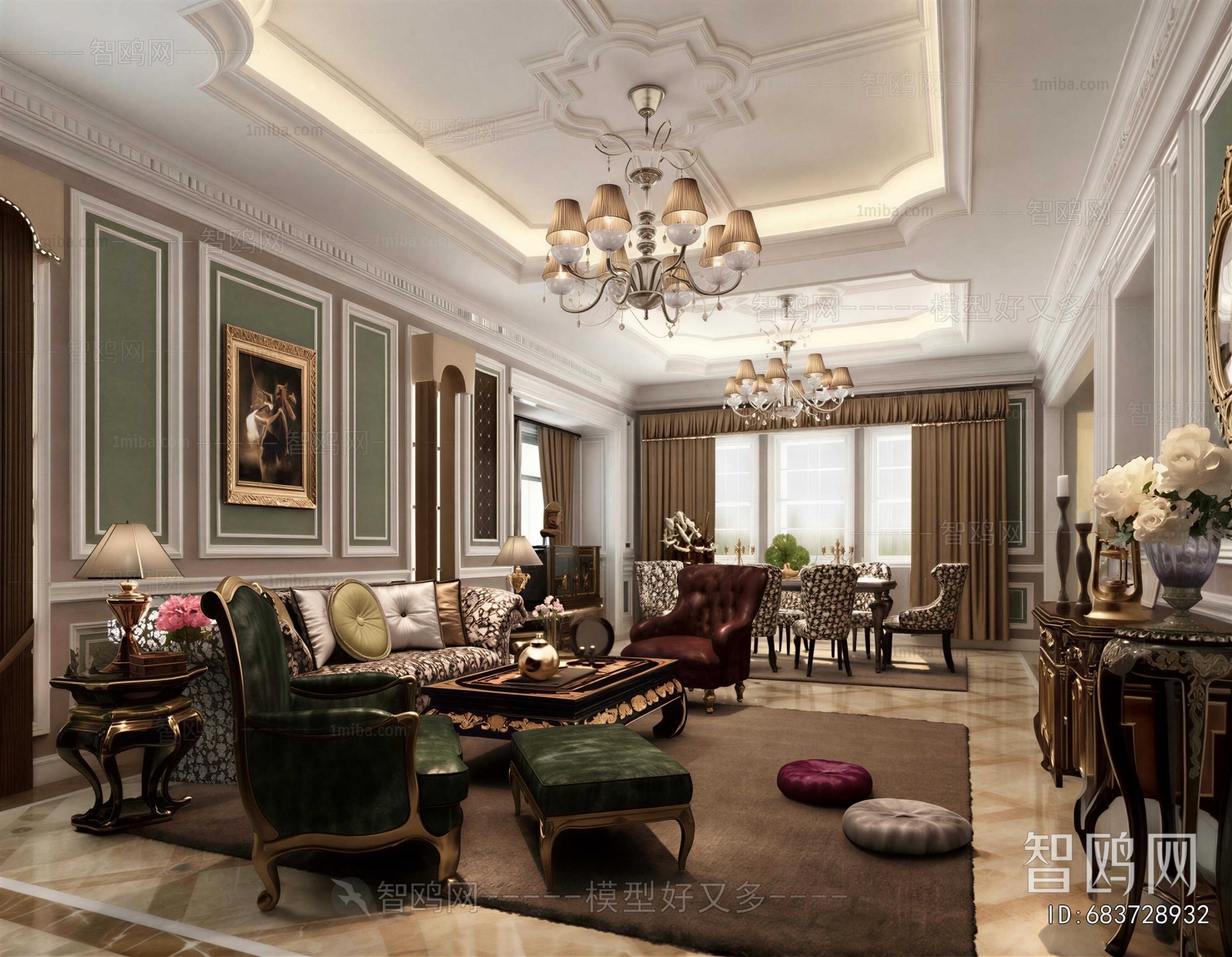 European Style A Living Room