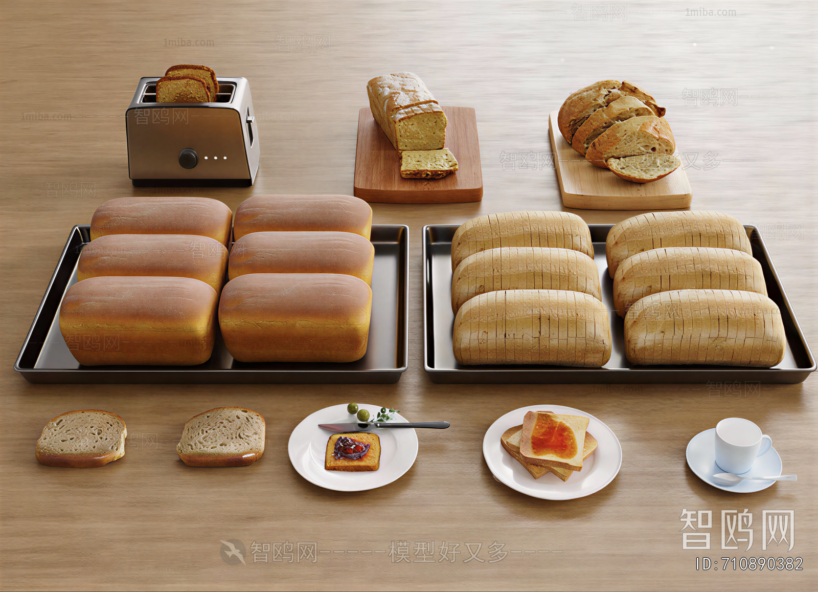 Modern Bread Cake