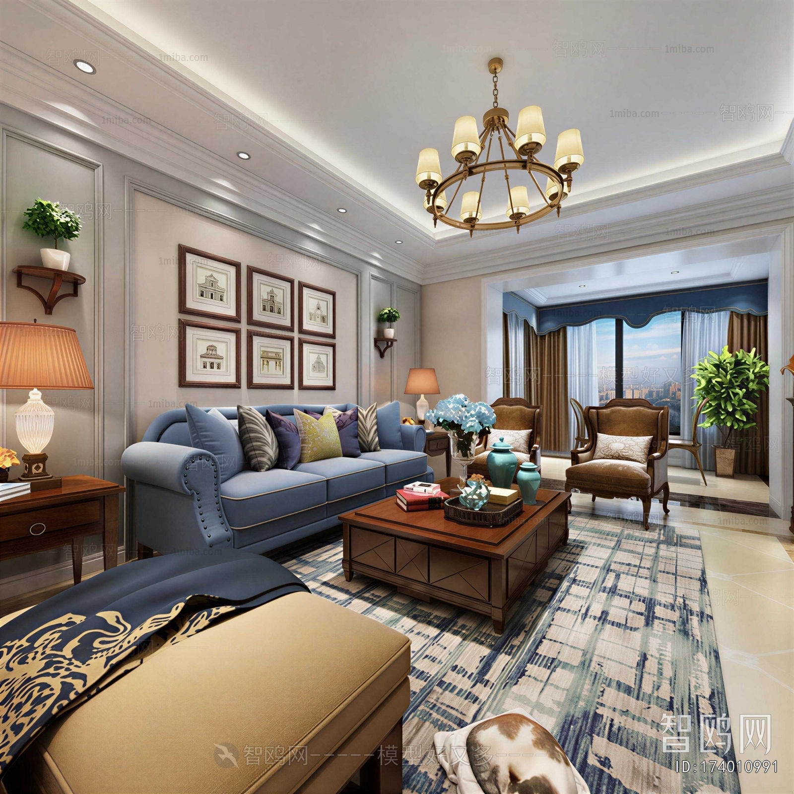 American Style A Living Room