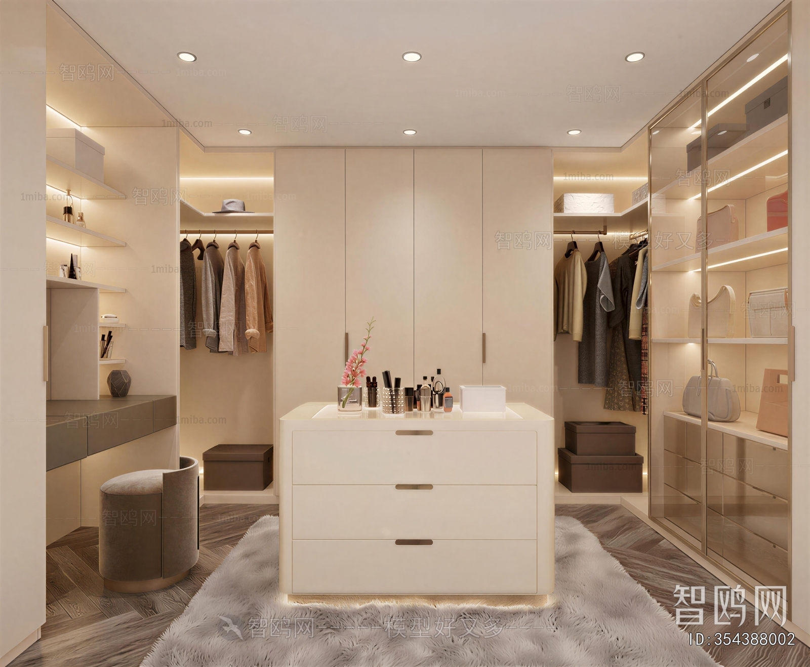 Modern Clothes Storage Area