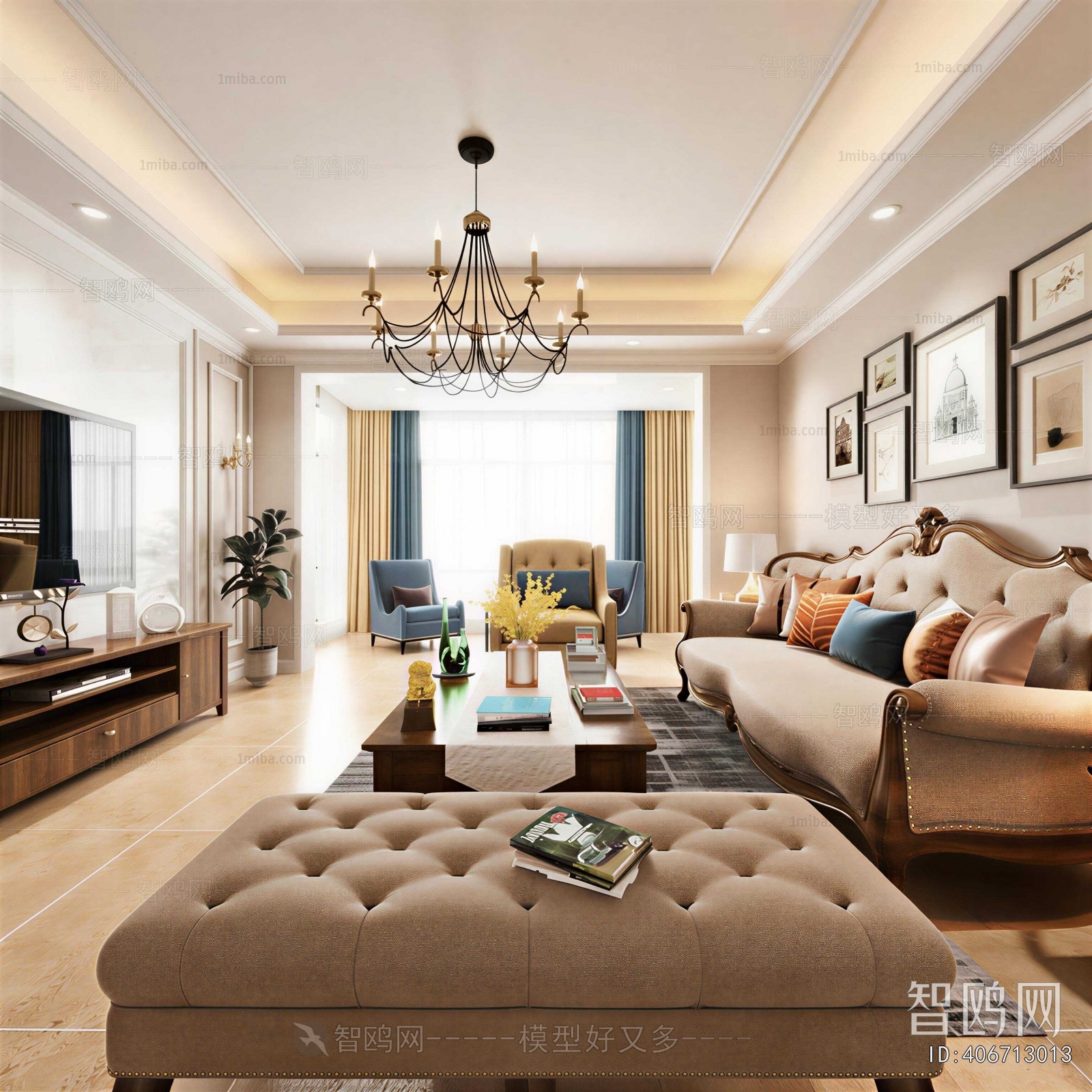 American Style A Living Room