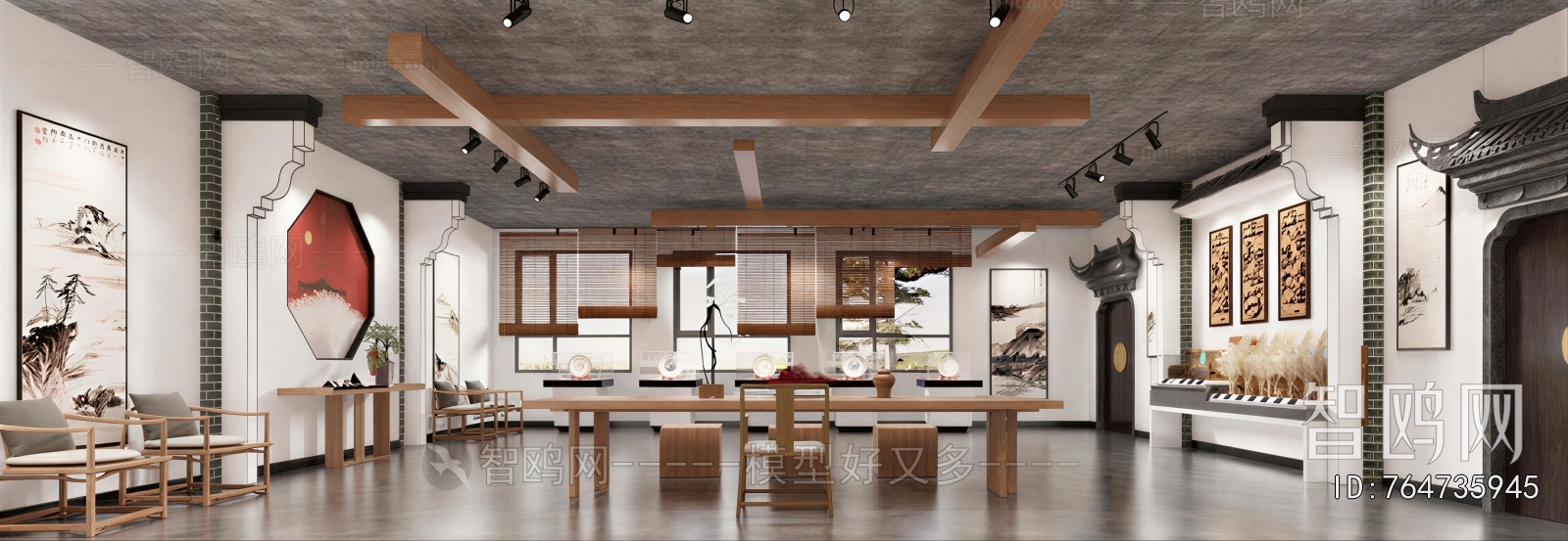 New Chinese Style Exhibition Hall