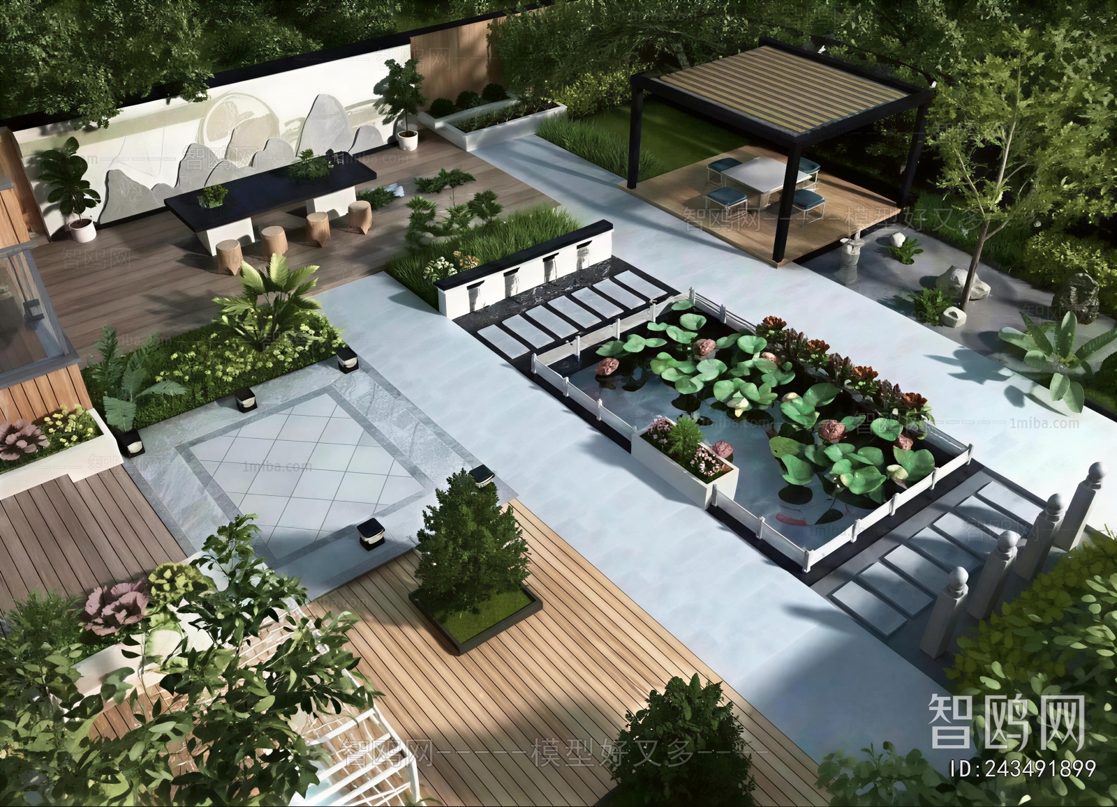 New Chinese Style Courtyard/landscape
