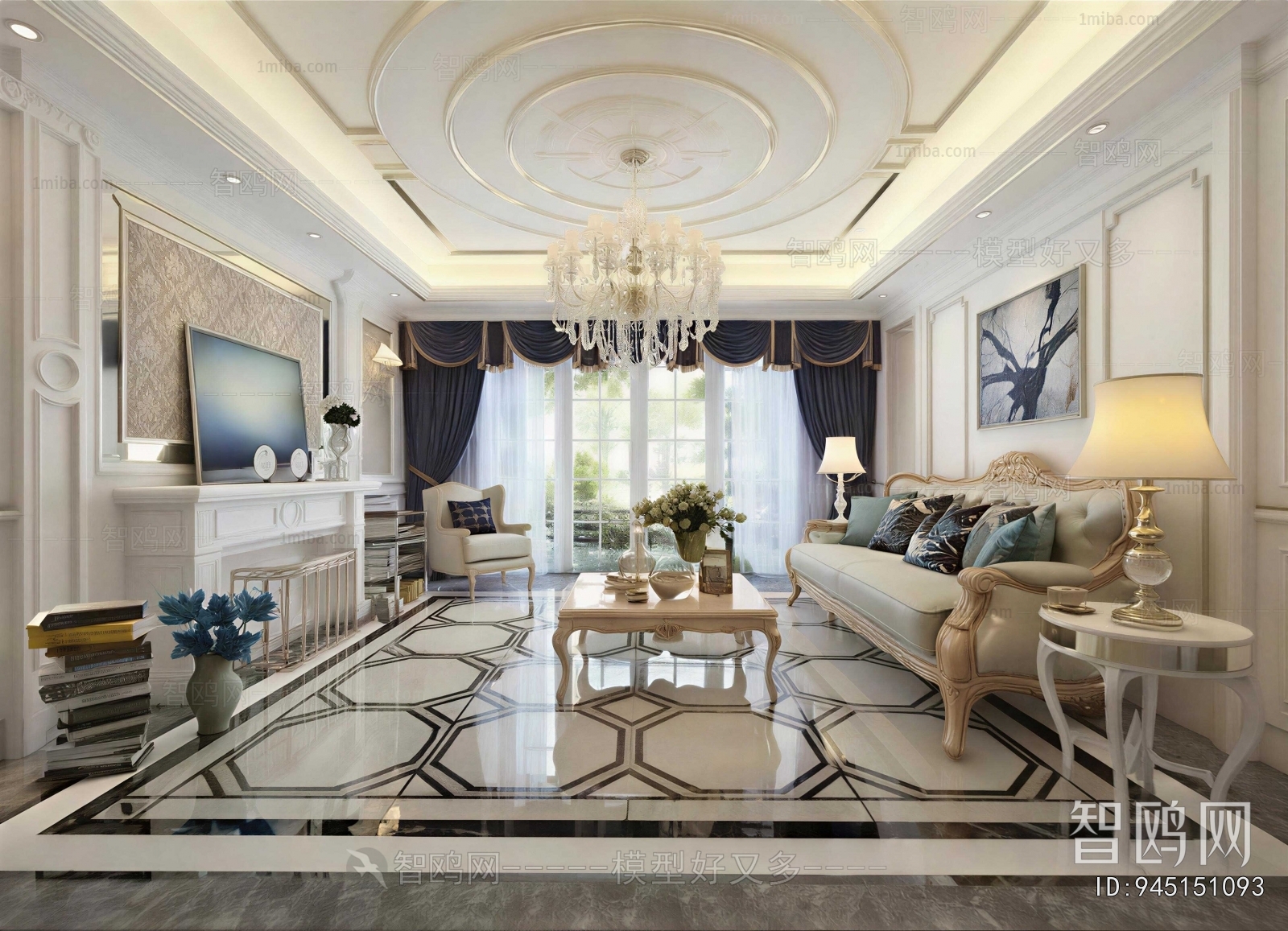 European Style A Living Room