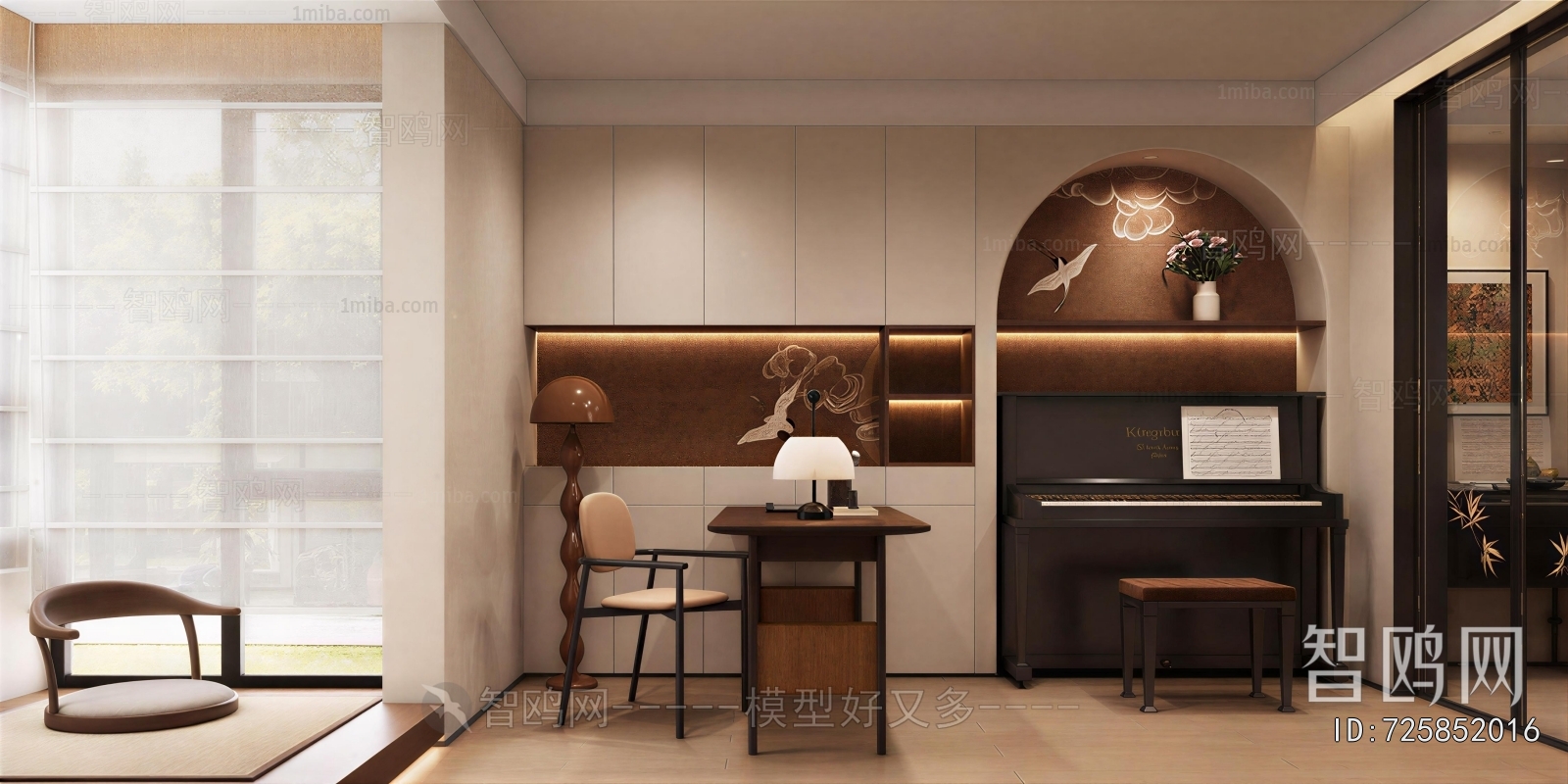 New Chinese Style Study Space