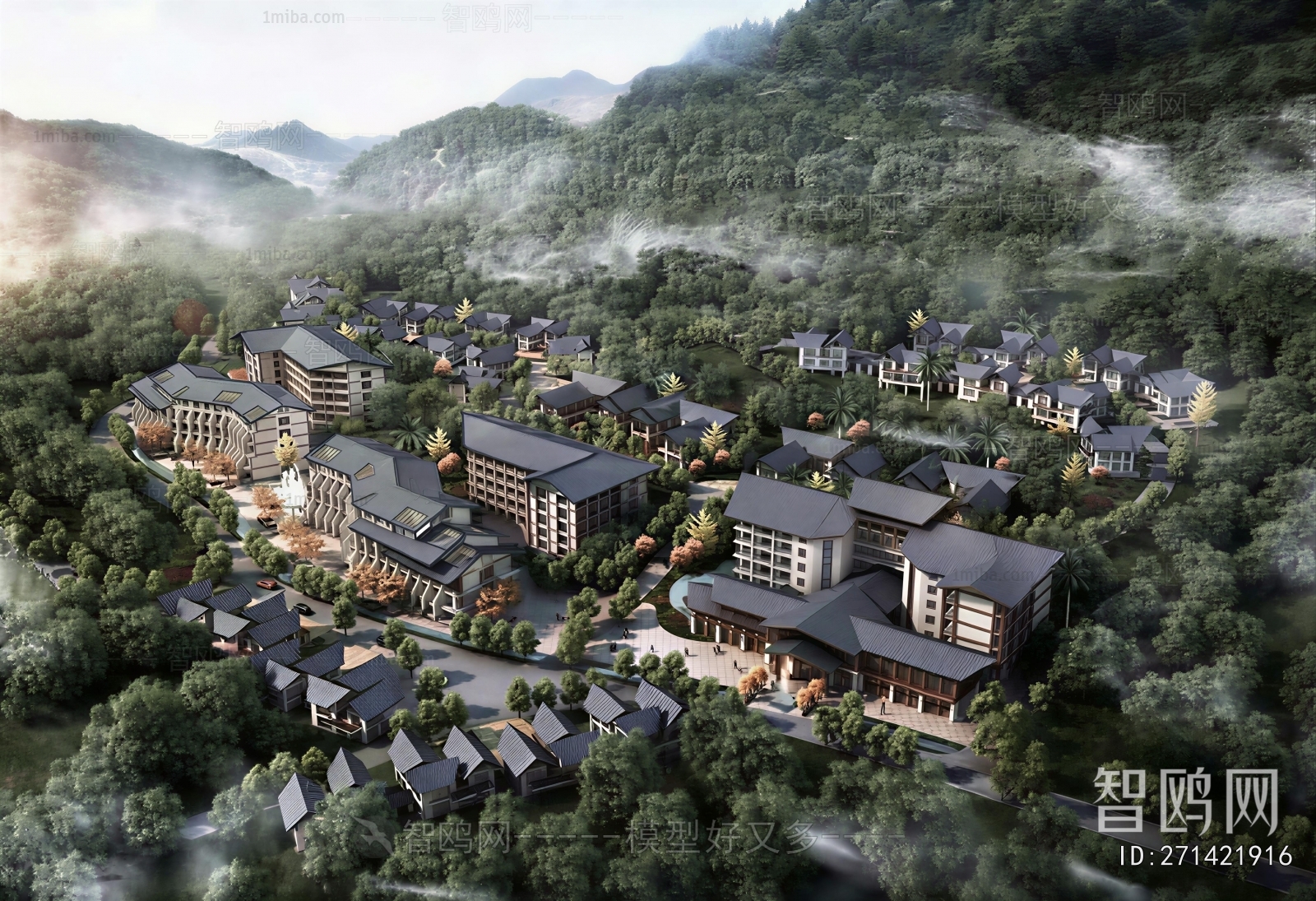 Chinese Style Architectural Bird's-eye View Planning