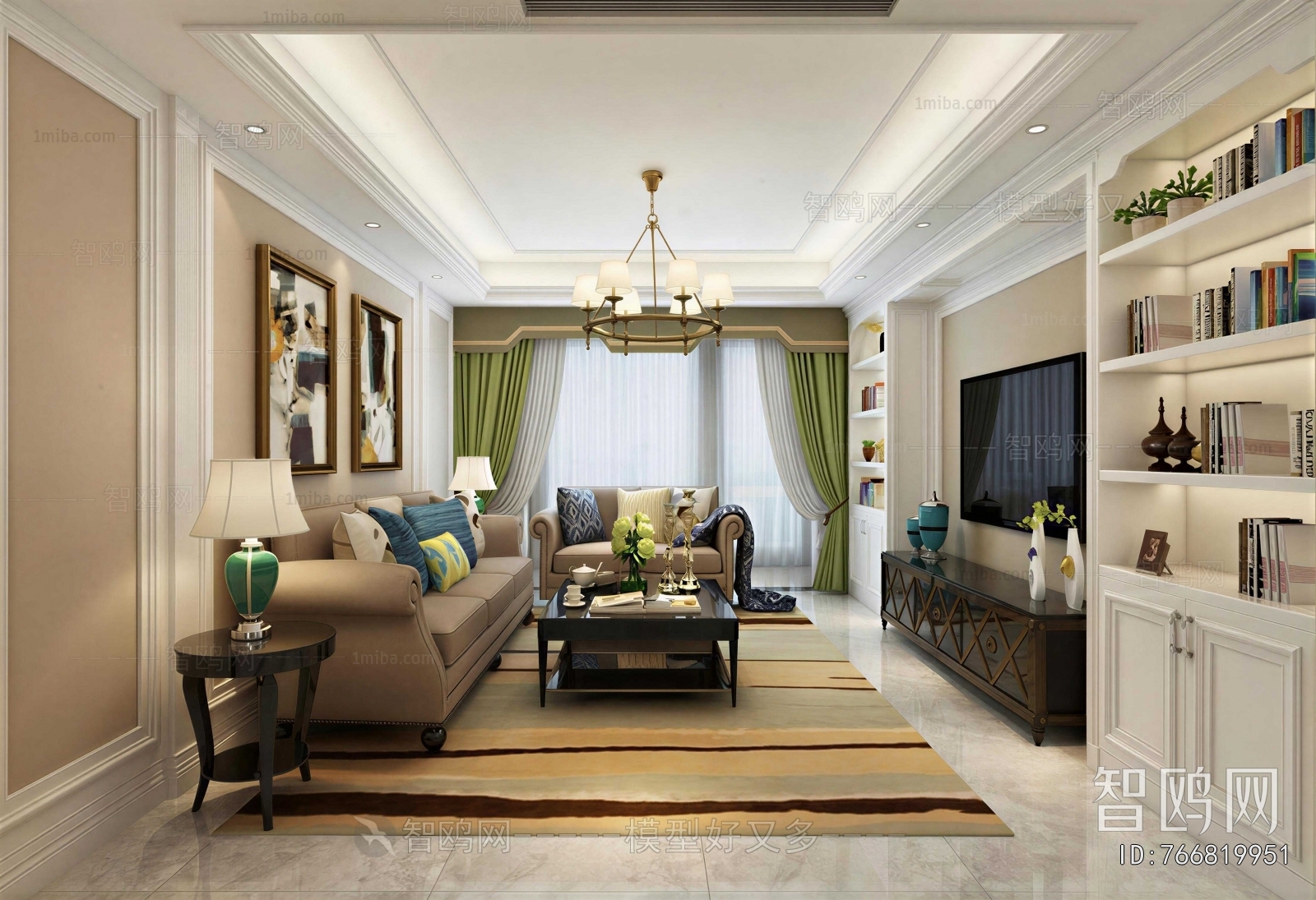 American Style A Living Room