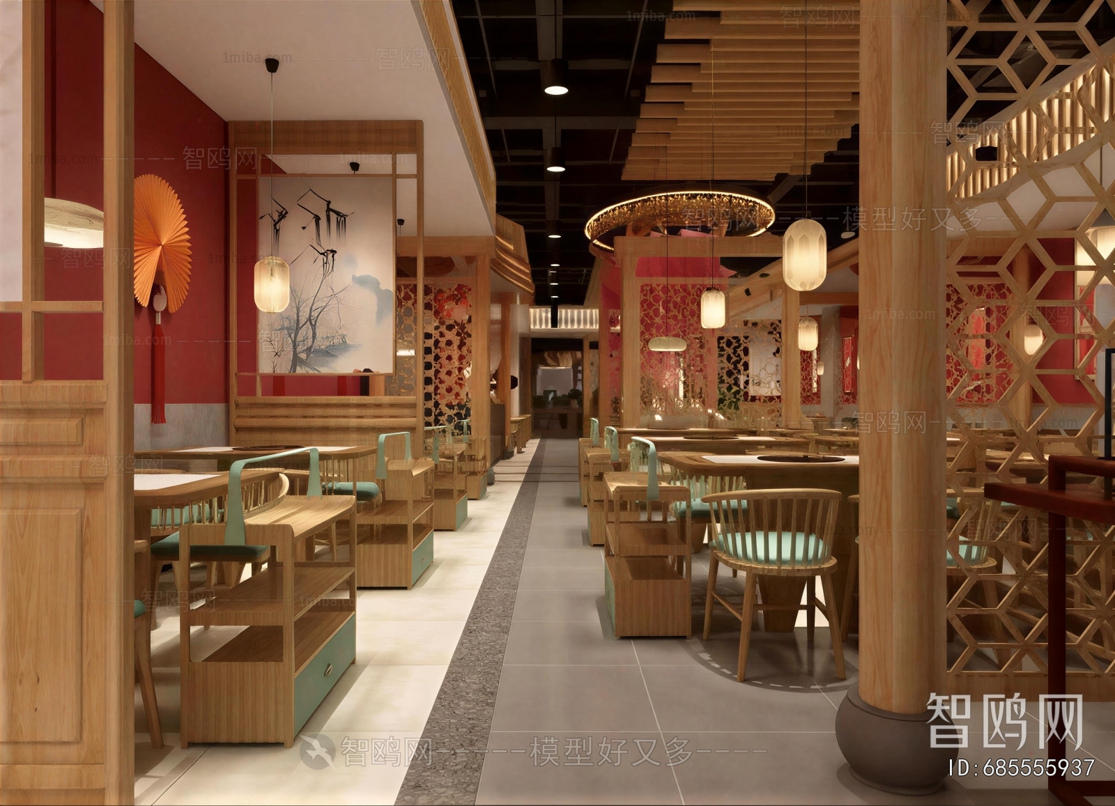 New Chinese Style Courtyard/landscape