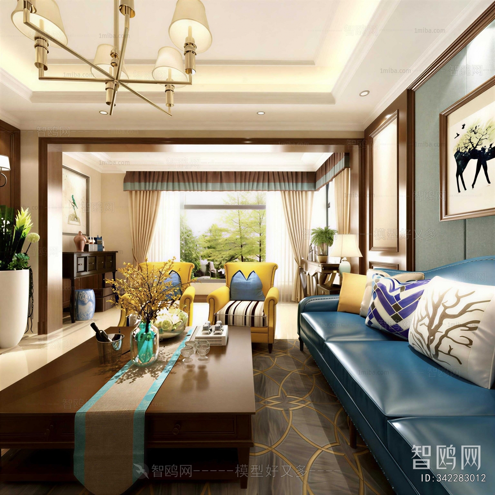 American Style A Living Room