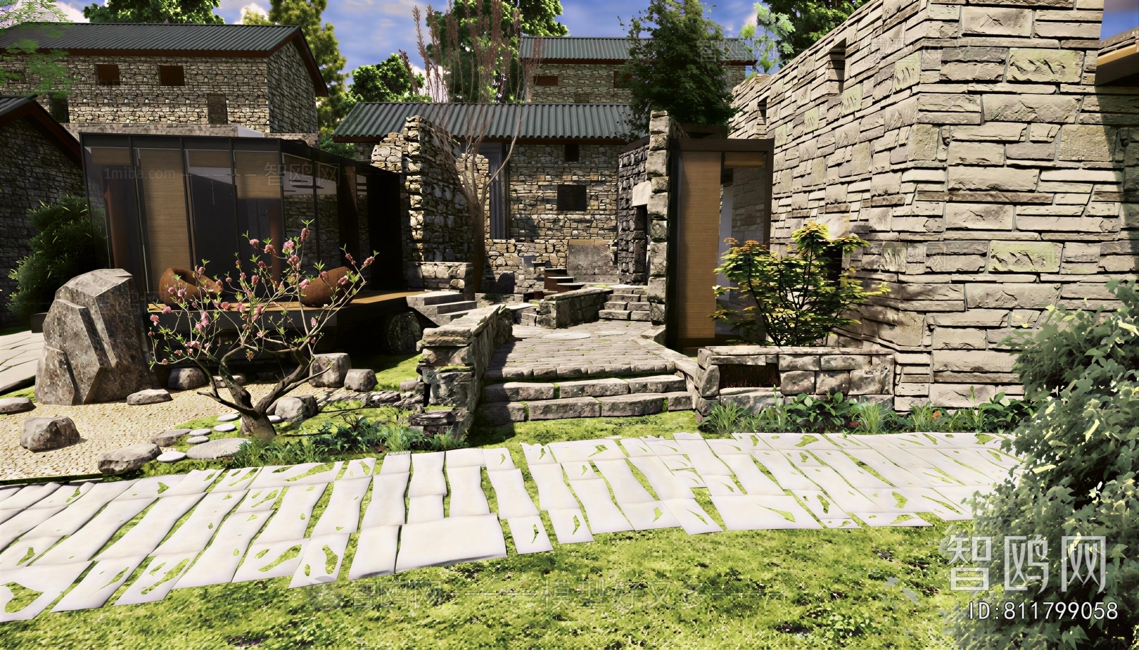 New Chinese Style Courtyard/landscape
