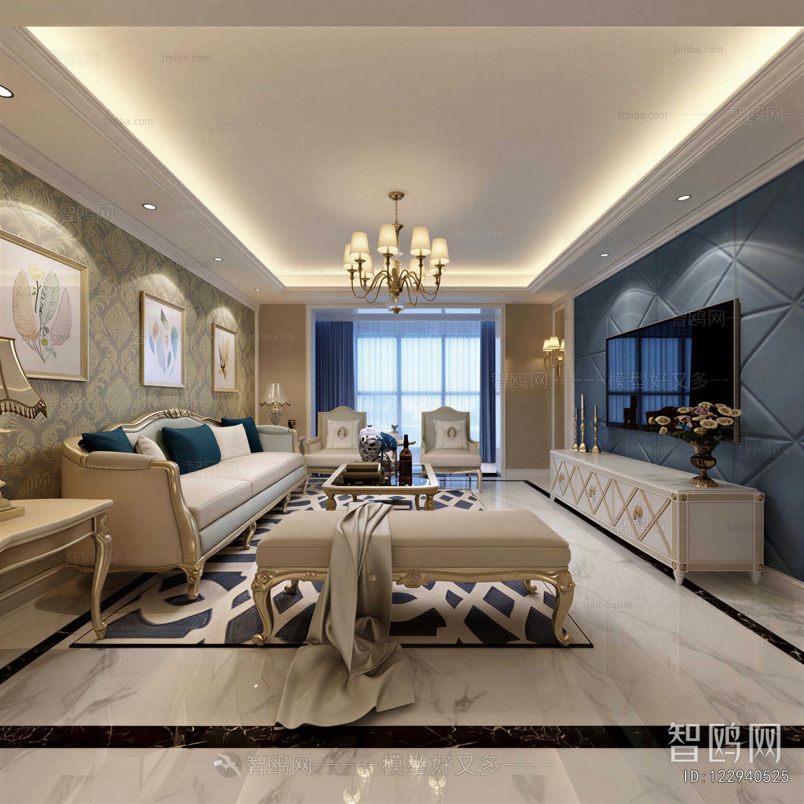 American Style A Living Room
