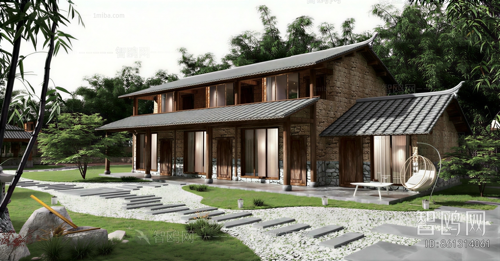 New Chinese Style Courtyard/landscape