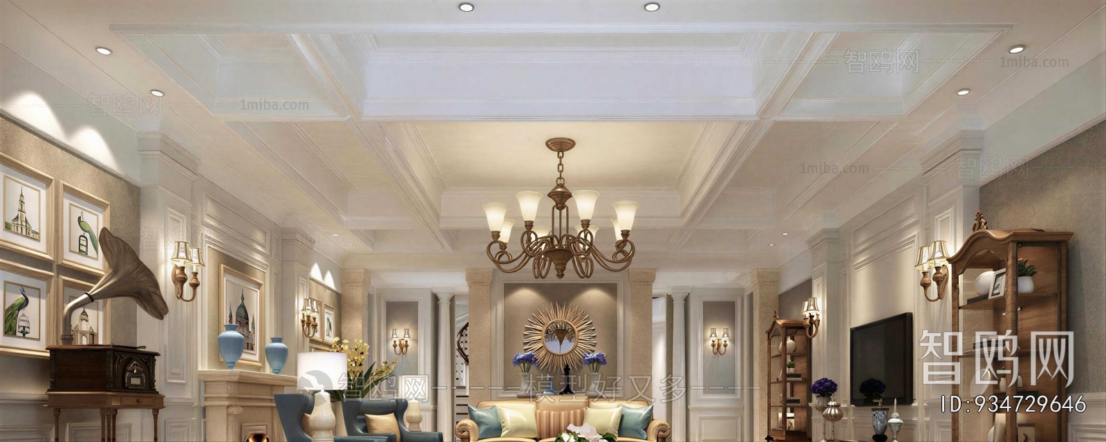 American Style A Living Room