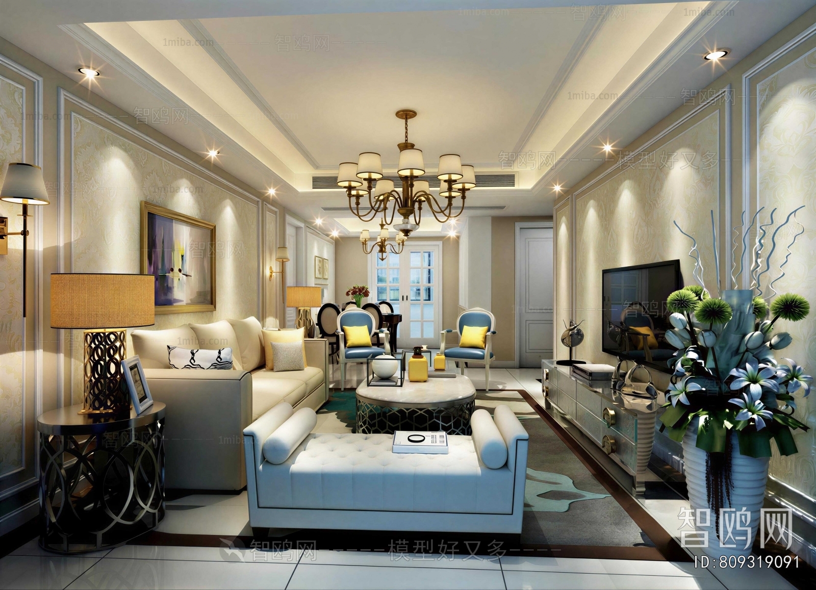 New Classical Style A Living Room