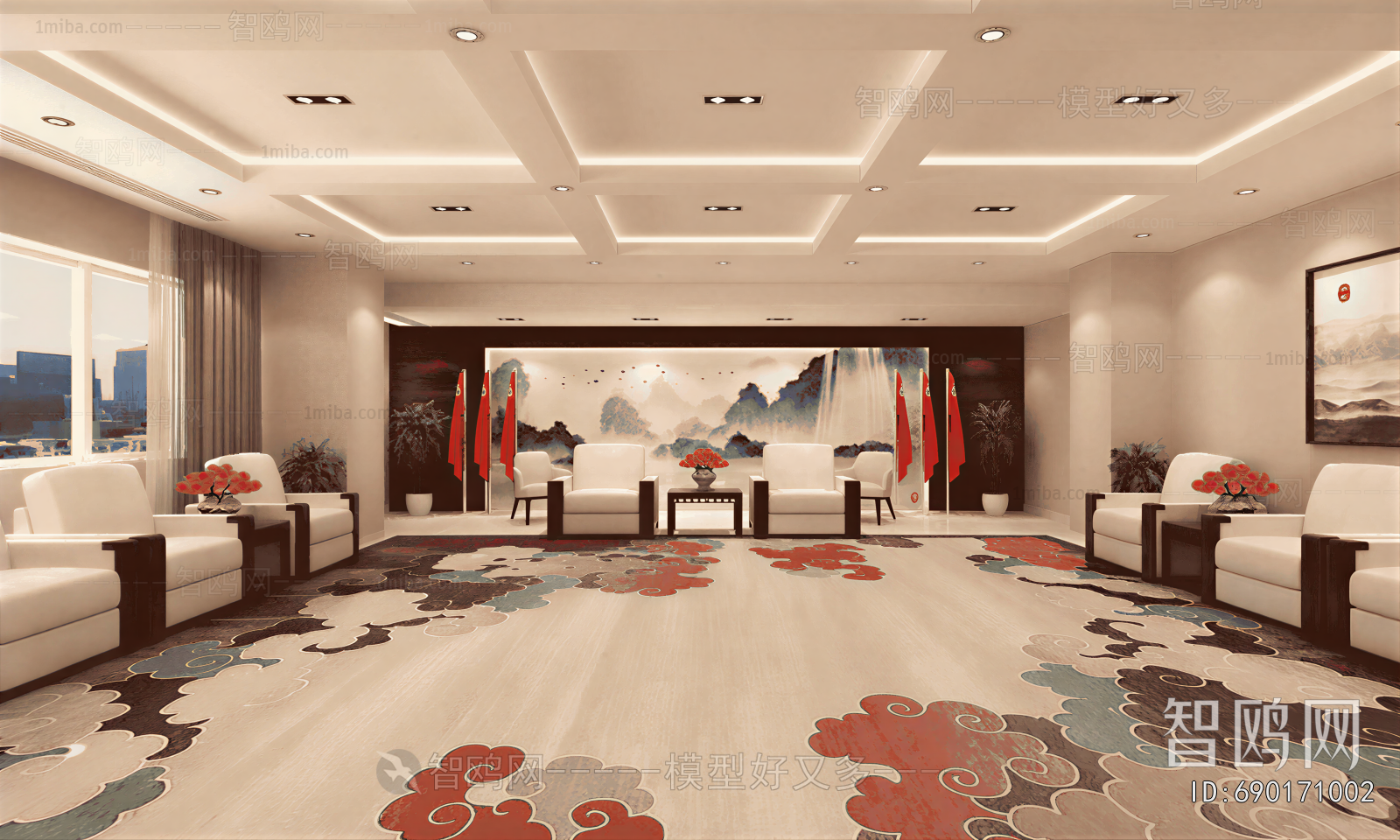 New Chinese Style Reception Room