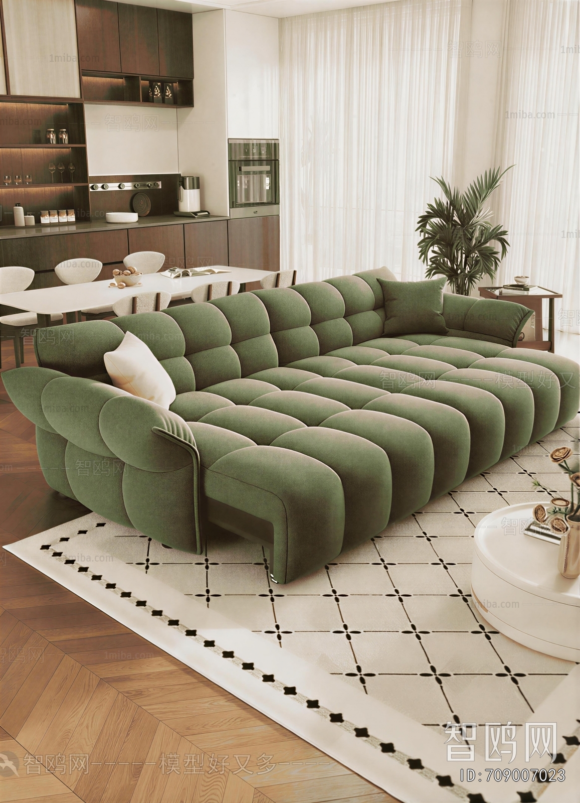 Modern Three-seat Sofa