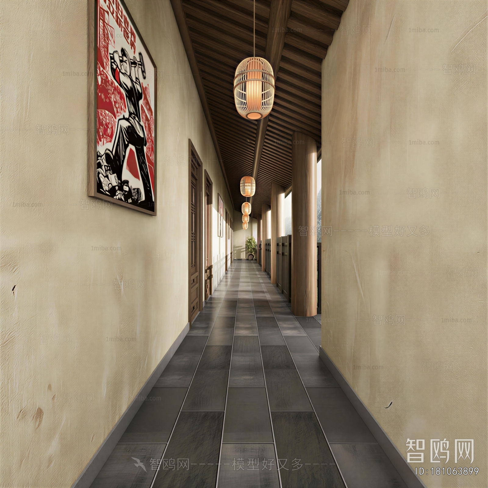 New Chinese Style Corridor