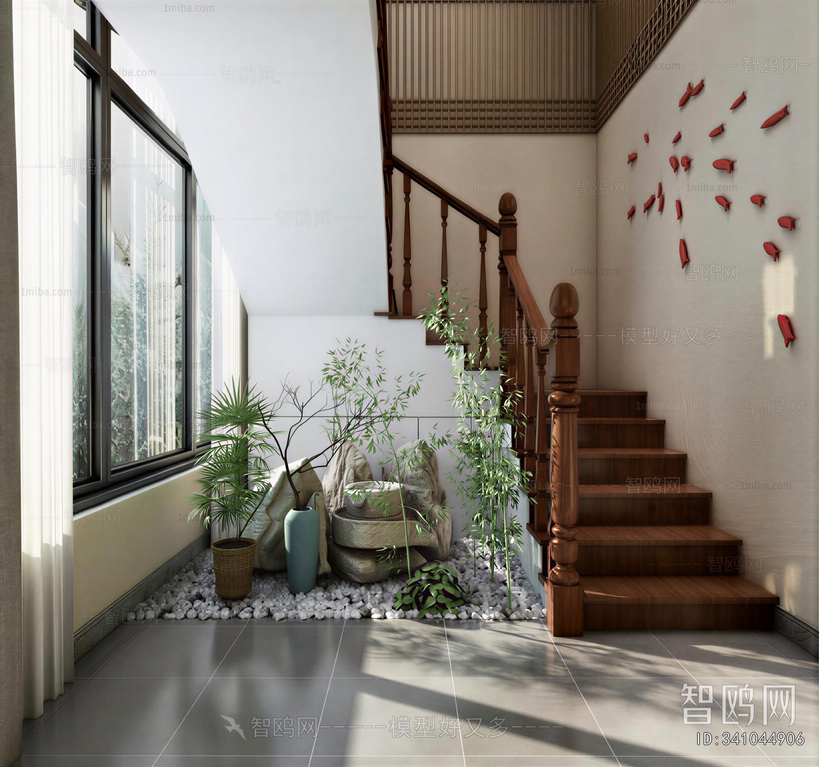 New Chinese Style Stairwell