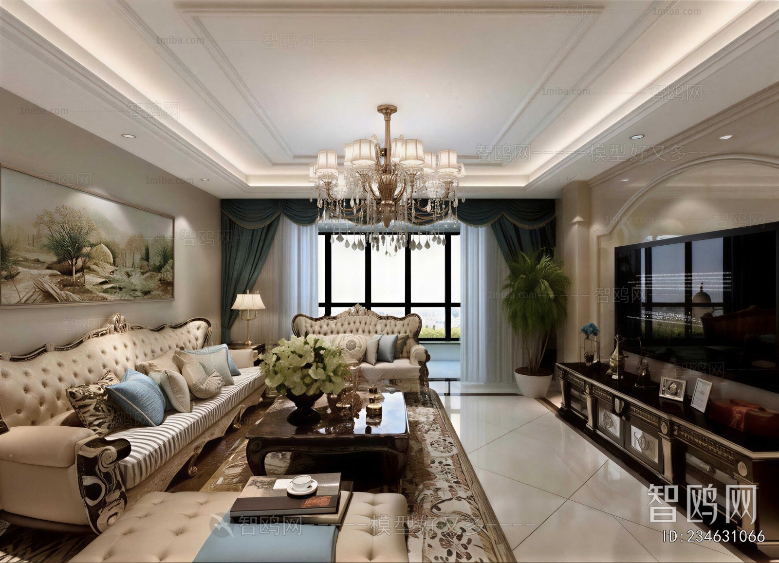 European Style A Living Room