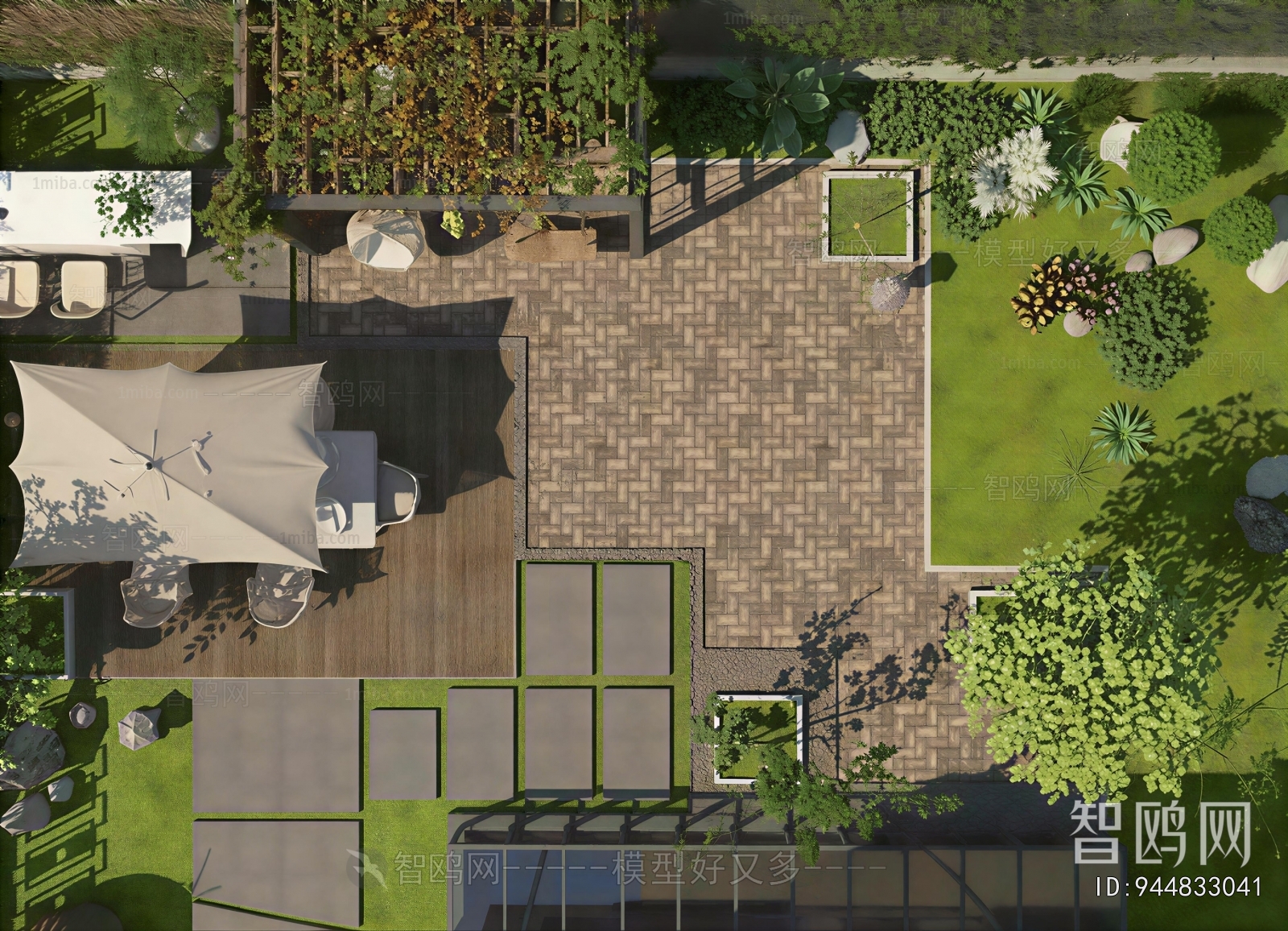 Modern Courtyard/landscape