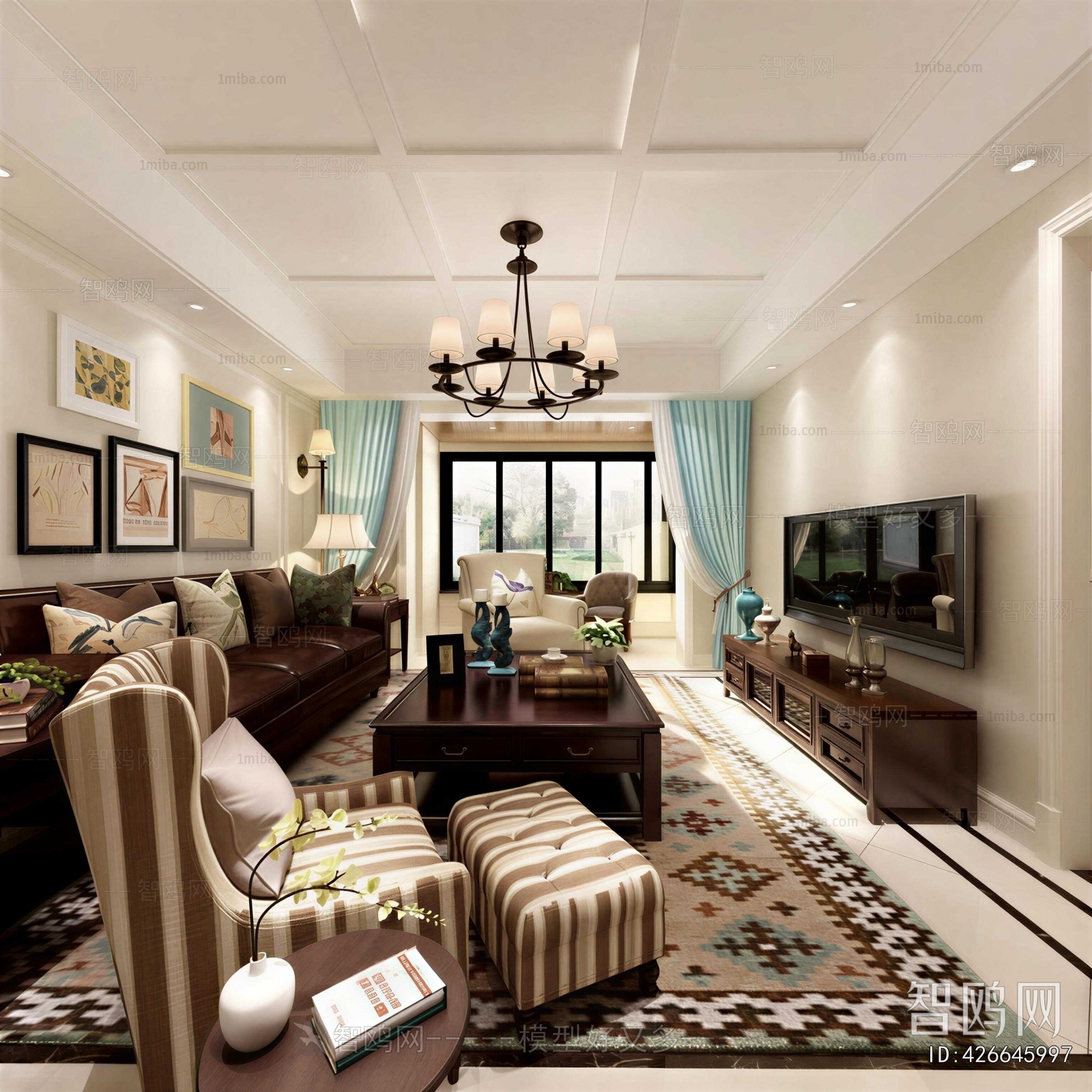 American Style A Living Room