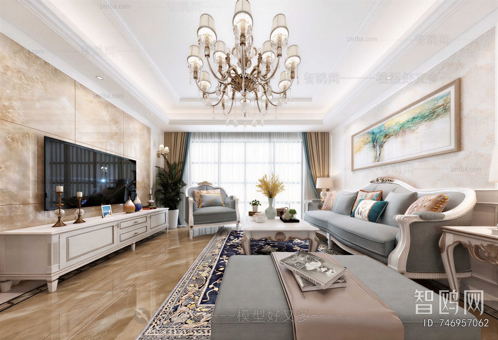 American Style A Living Room