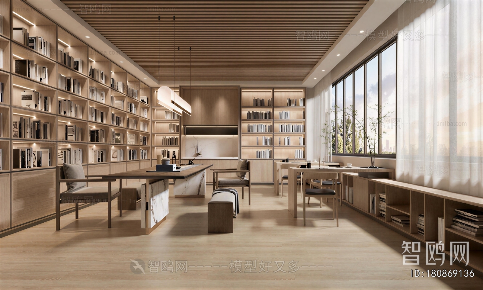 New Chinese Style Bookstore Book Bar