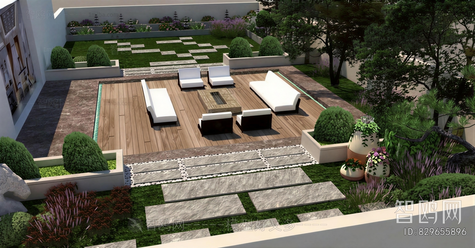 Modern Courtyard/landscape