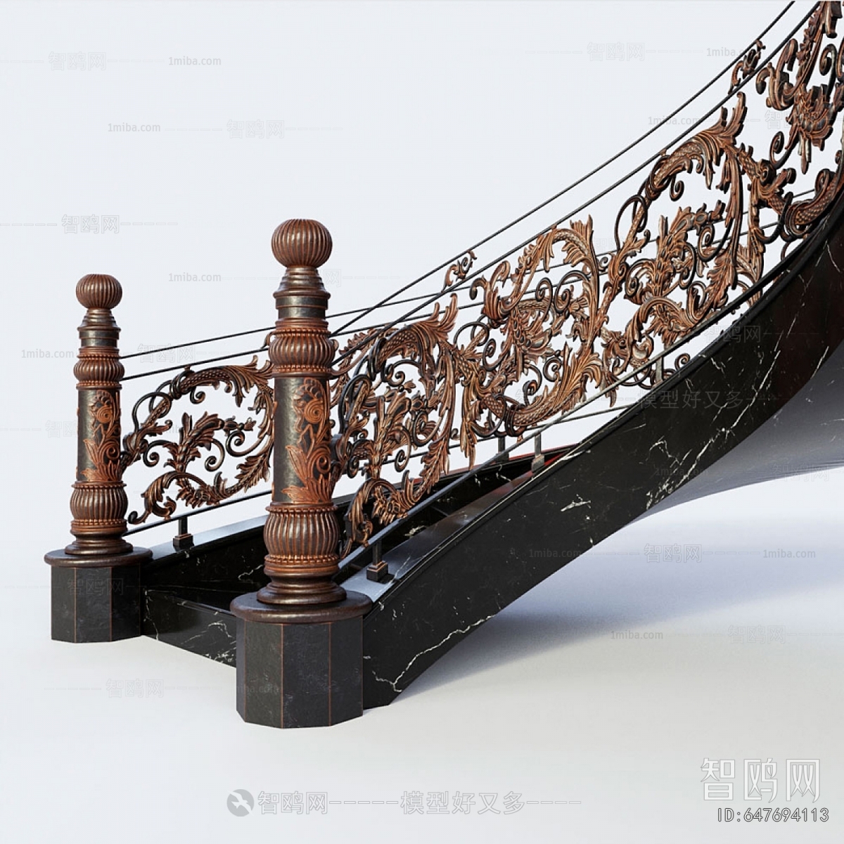 European Style Rotating Staircase