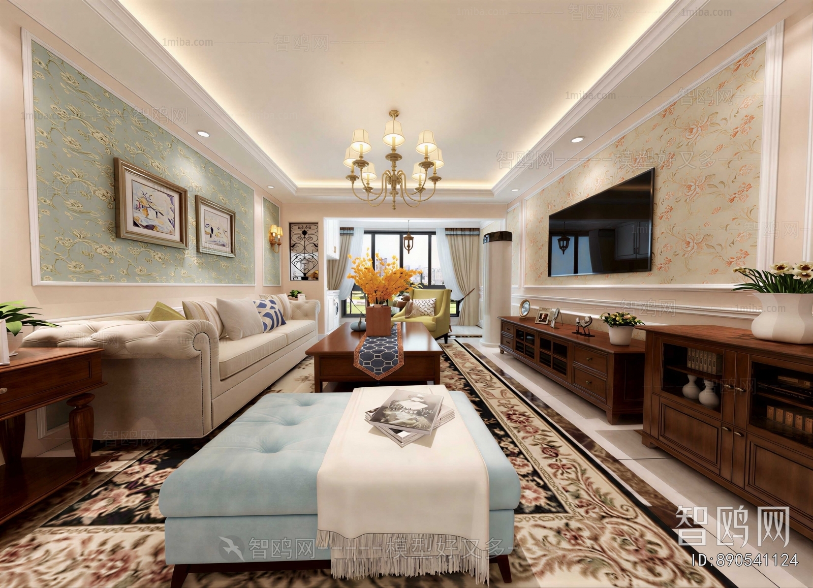 American Style A Living Room