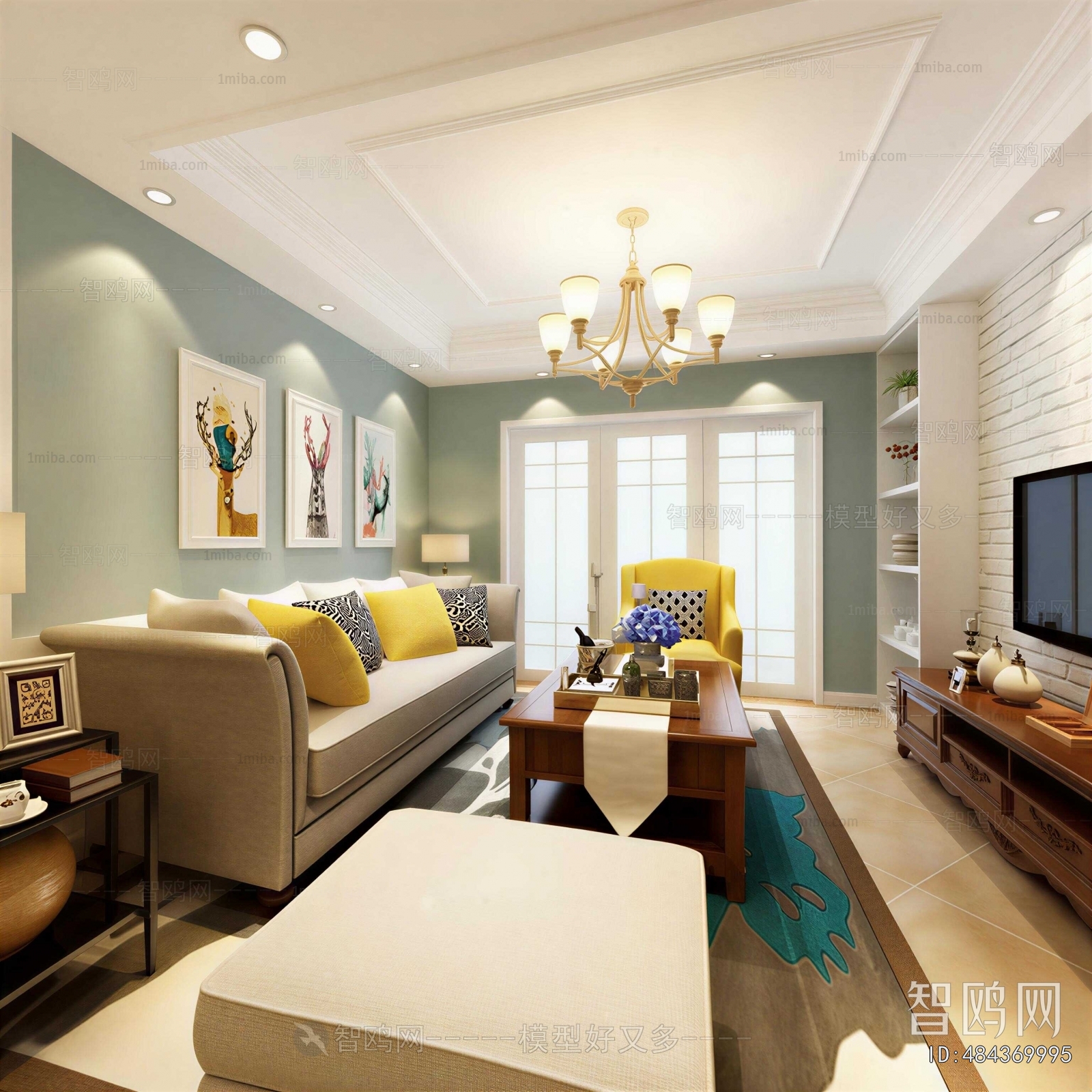 American Style A Living Room