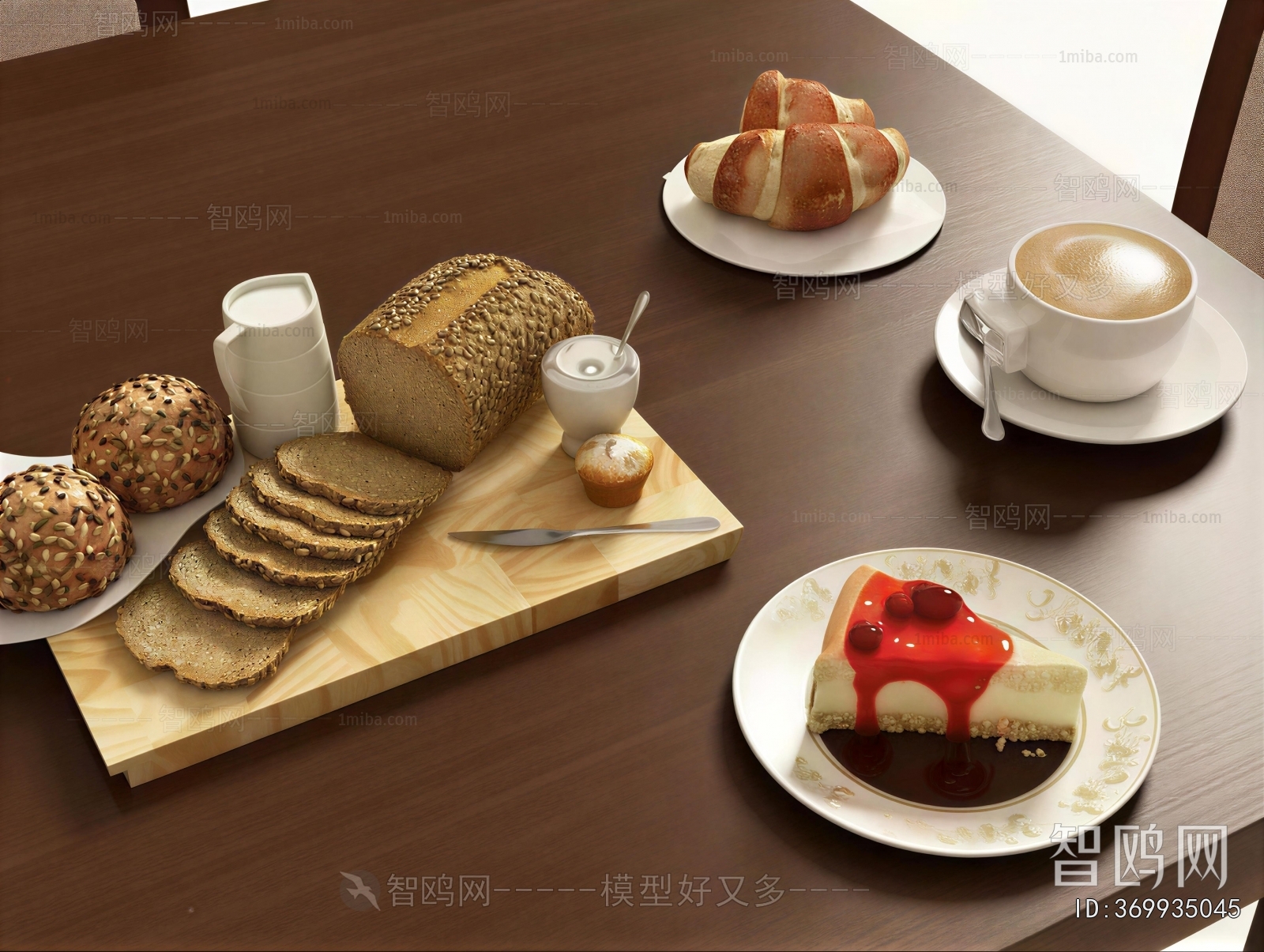 Modern Bread Cake