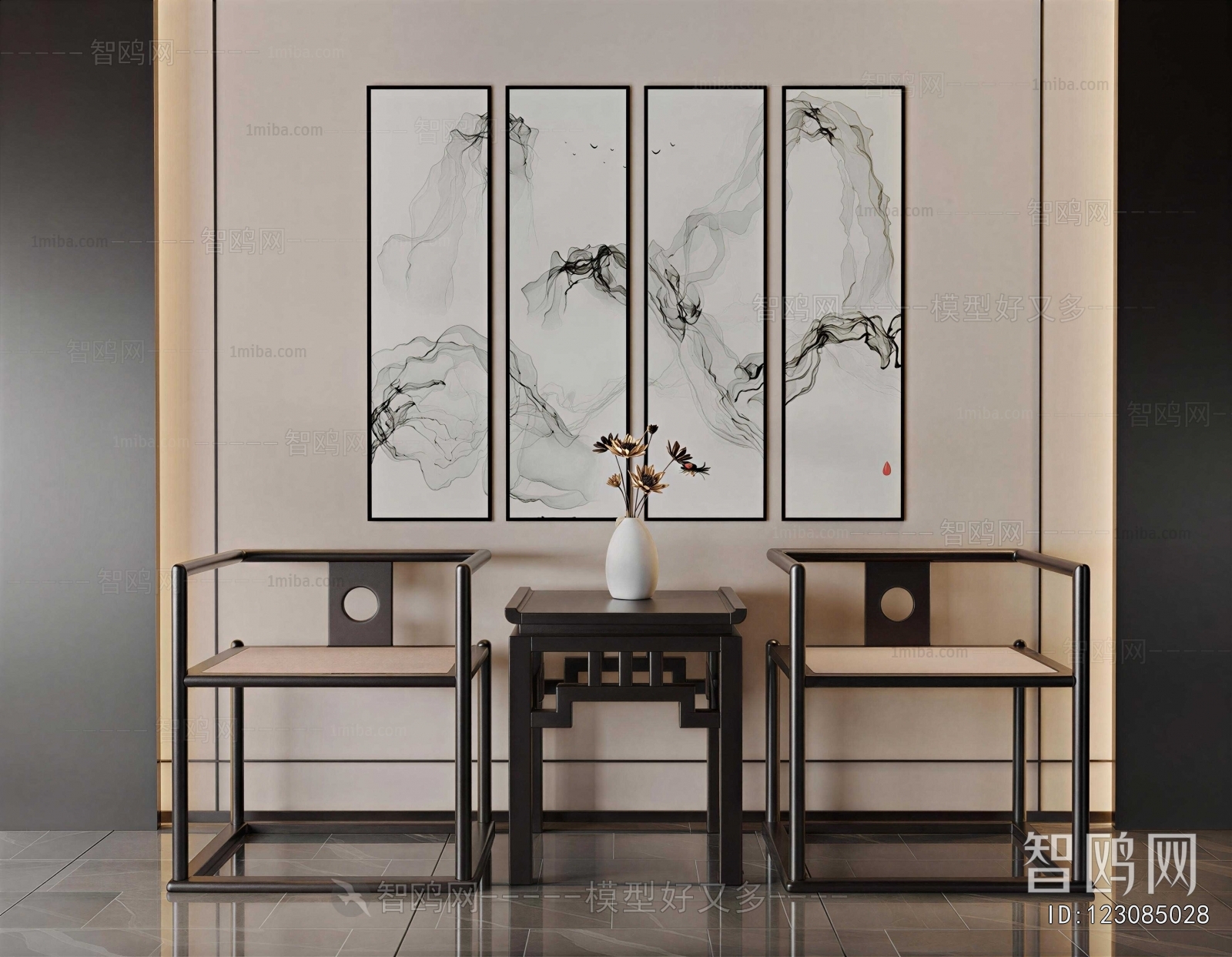 New Chinese Style Lounge Chair