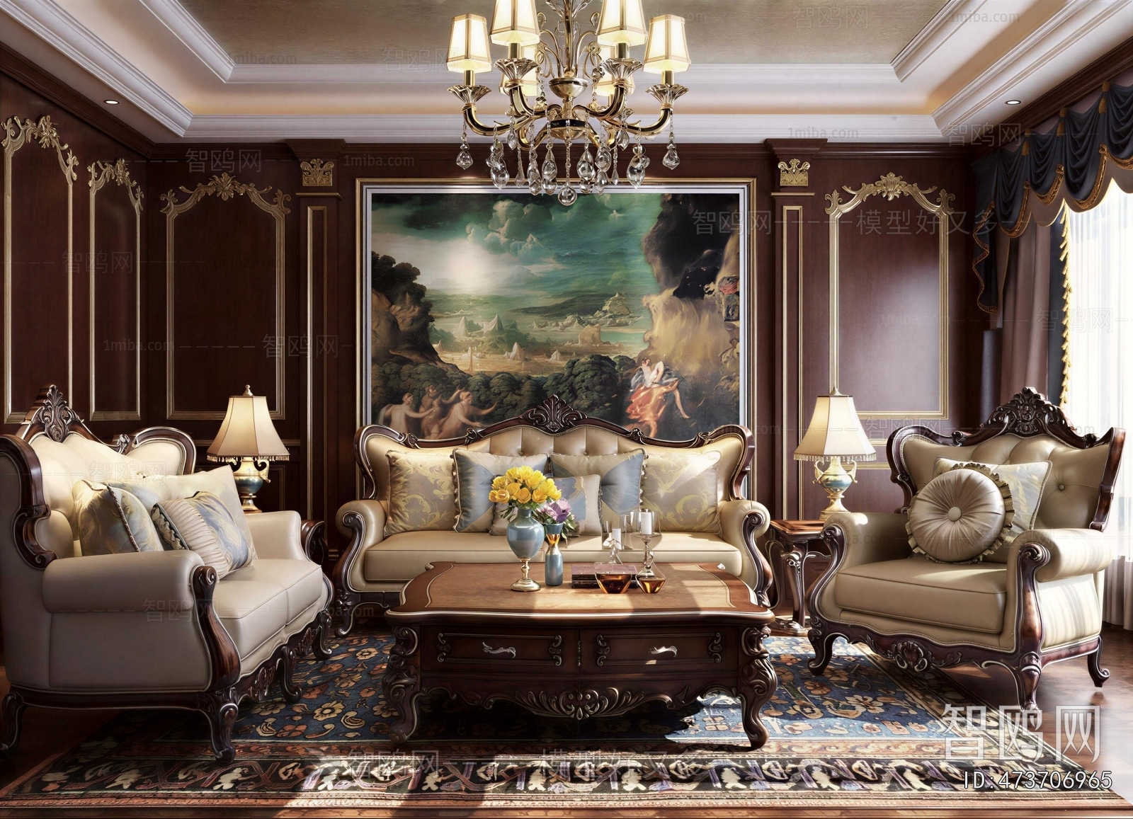 American Style A Living Room