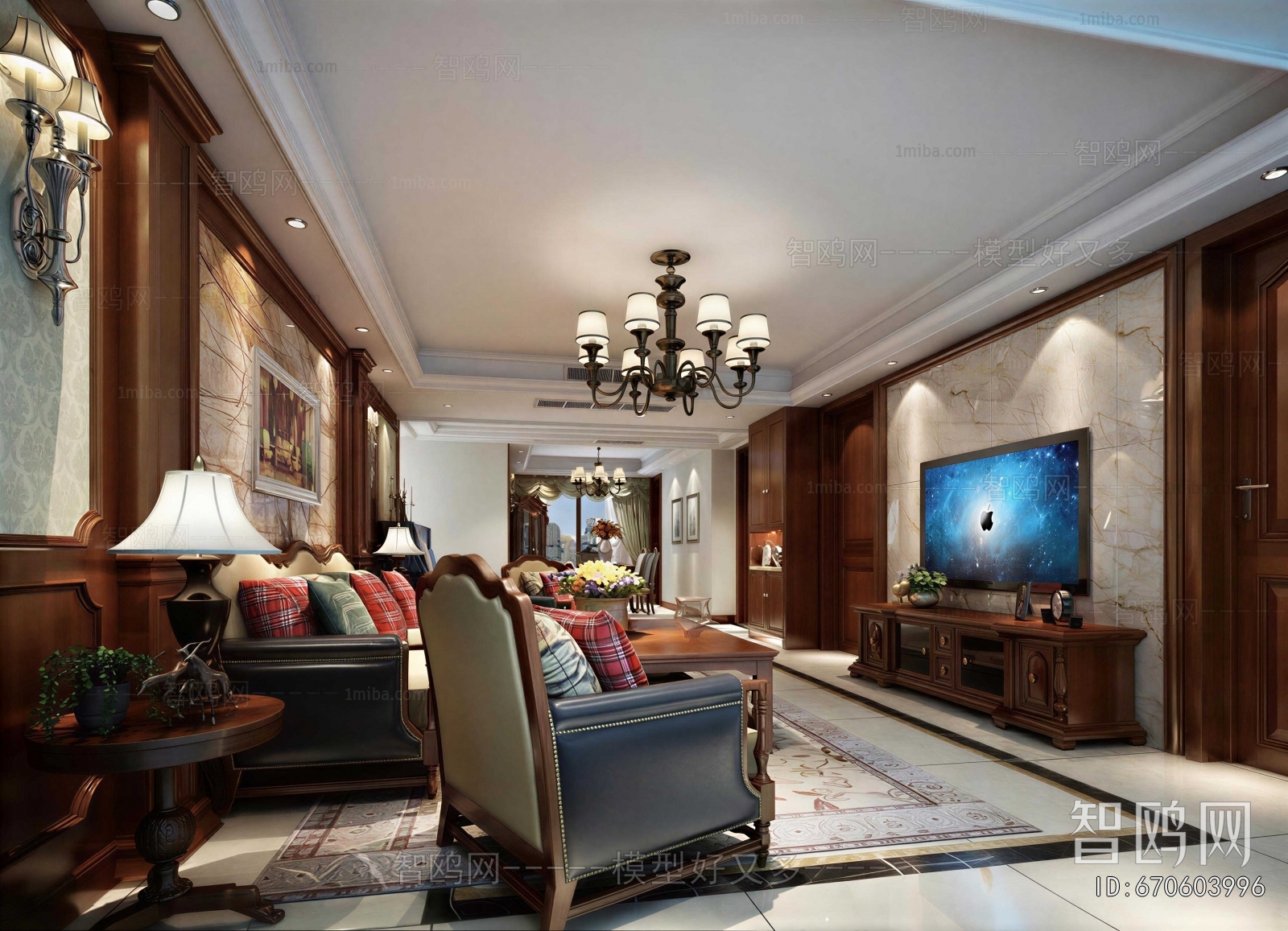 American Style A Living Room
