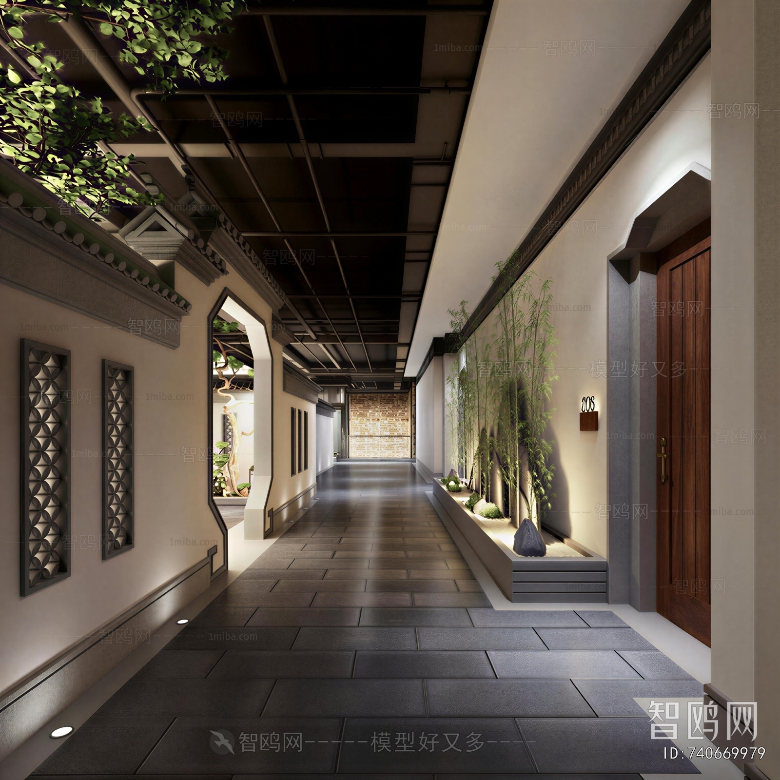 New Chinese Style Courtyard/landscape