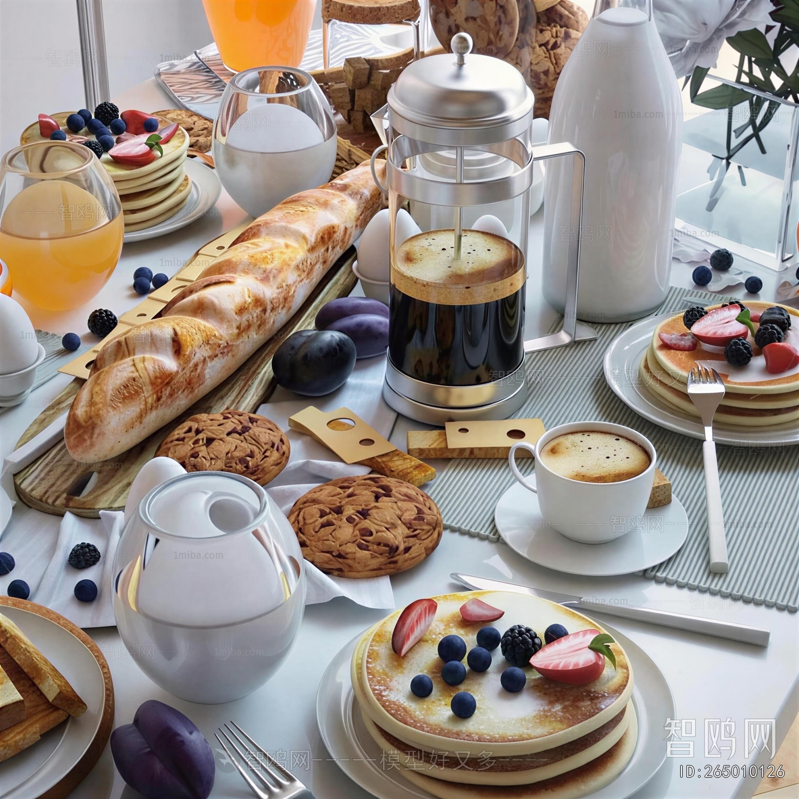 Modern Bread Cake