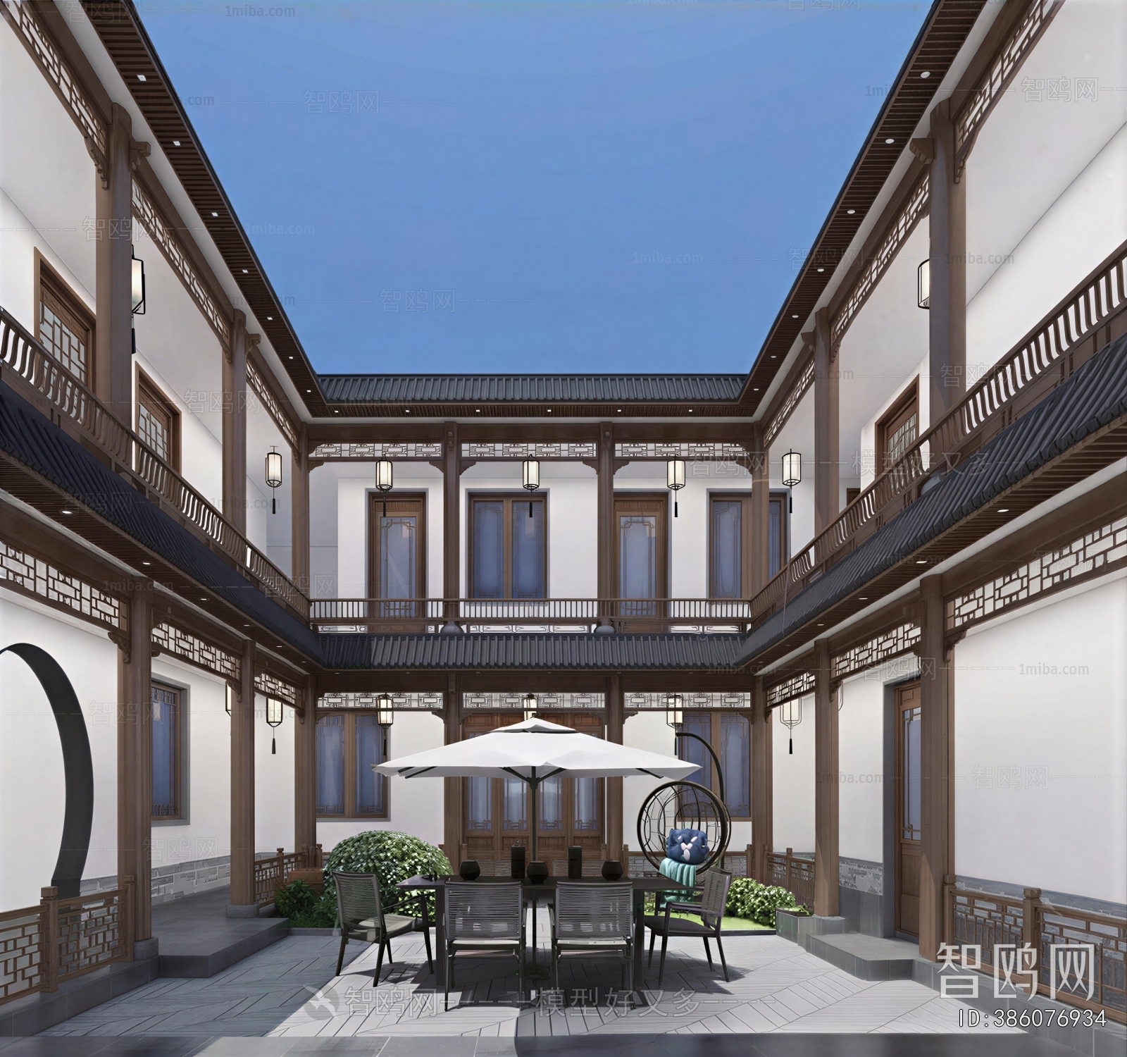 New Chinese Style Courtyard/landscape