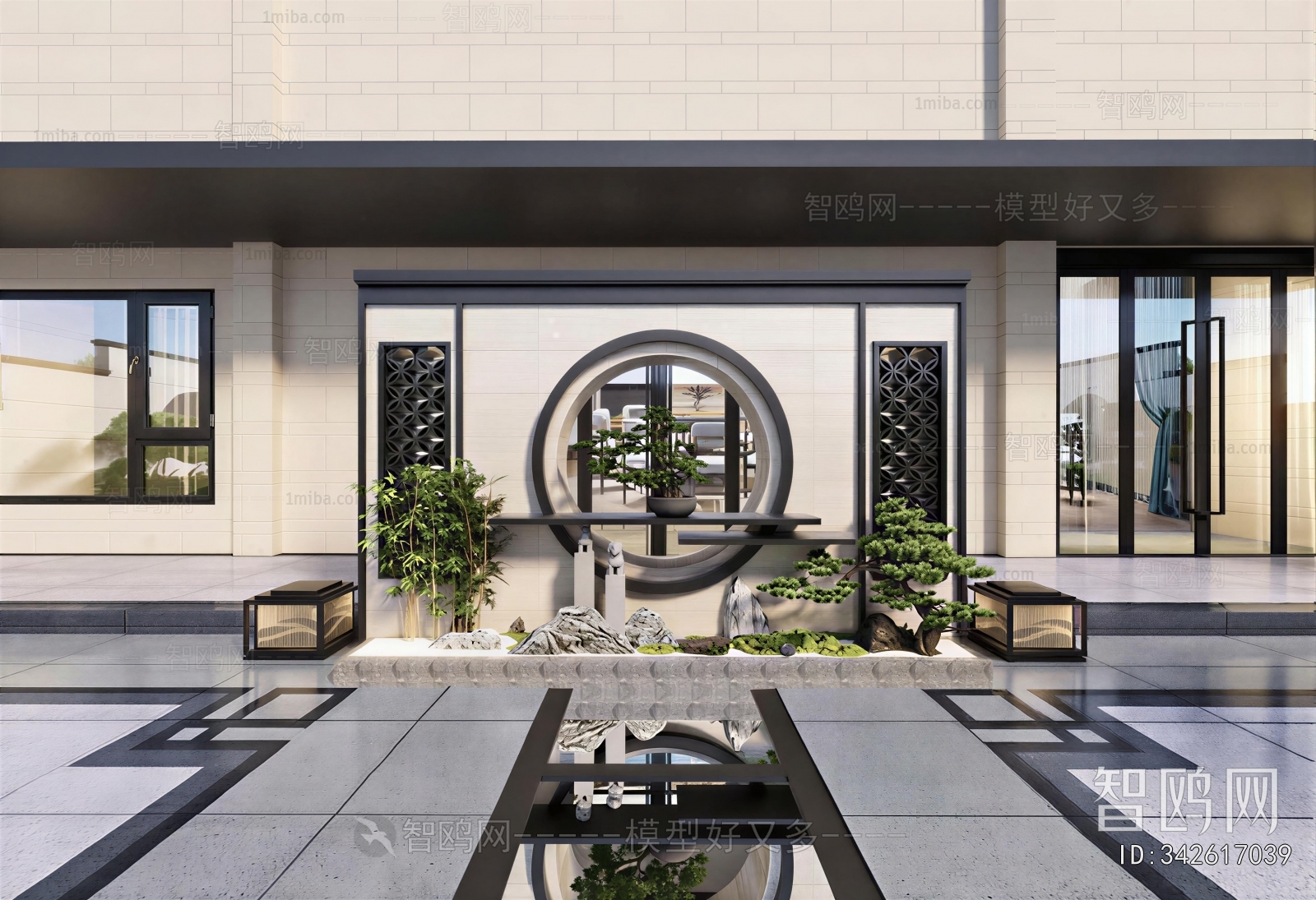 New Chinese Style Courtyard/landscape