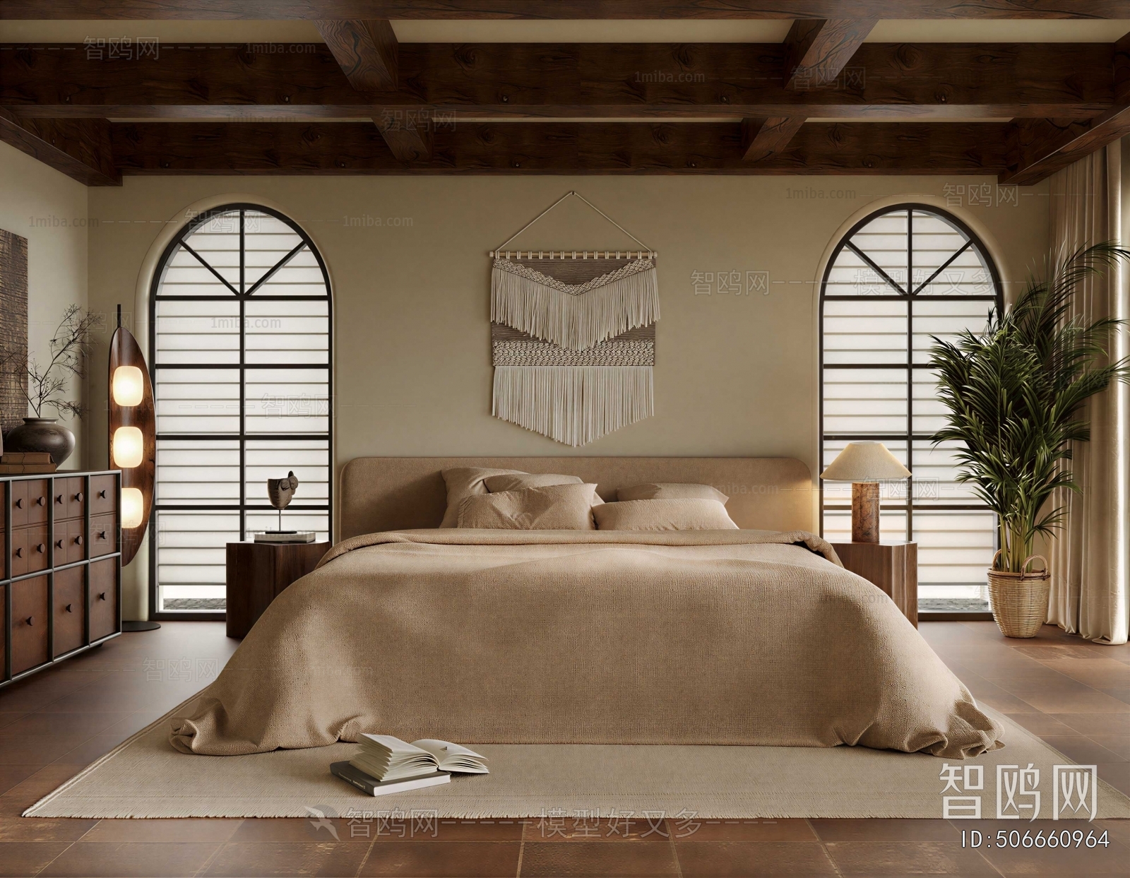Wabi-sabi Style Bedroom