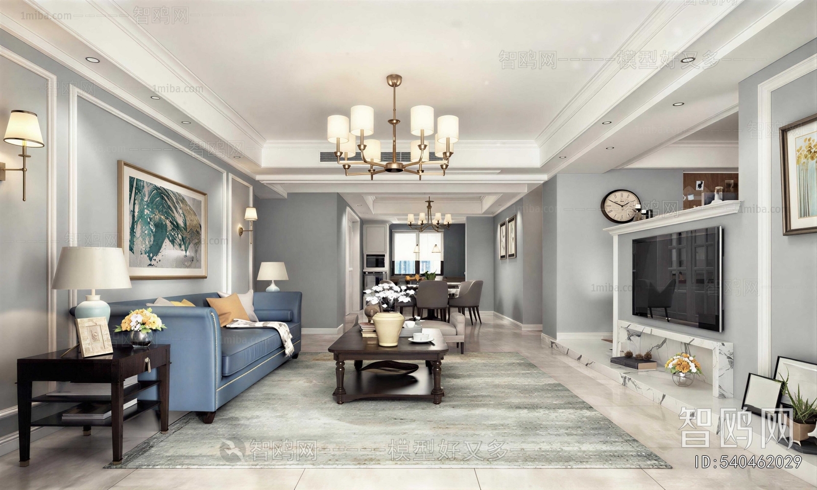 American Style A Living Room