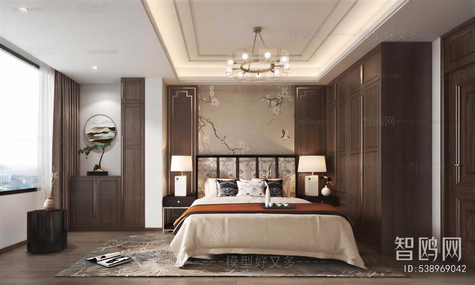 New Chinese Style Bedroom