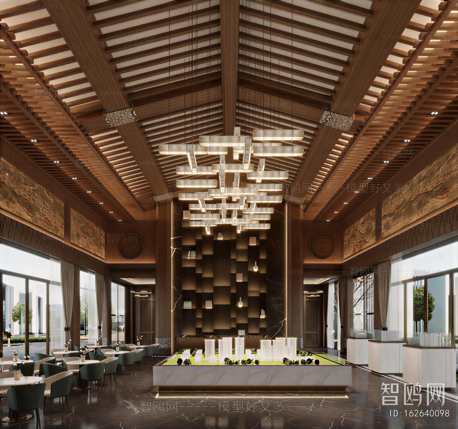 Chinese Style Sand Table Area