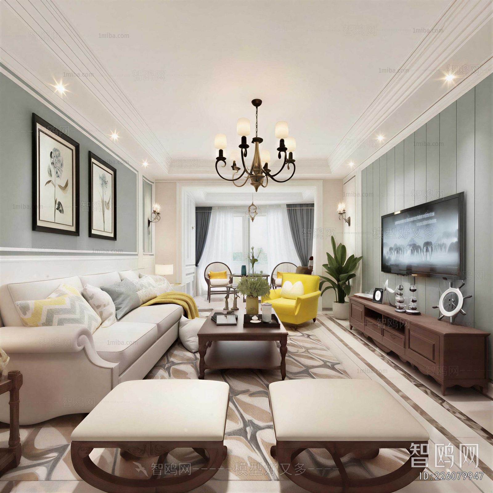 American Style A Living Room