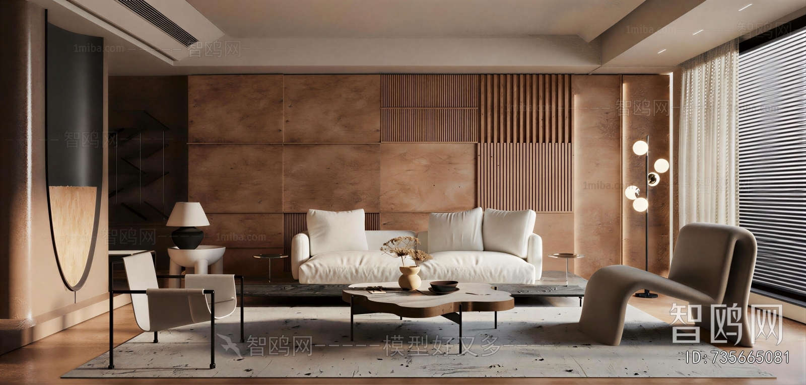 Wabi-sabi Style A Living Room