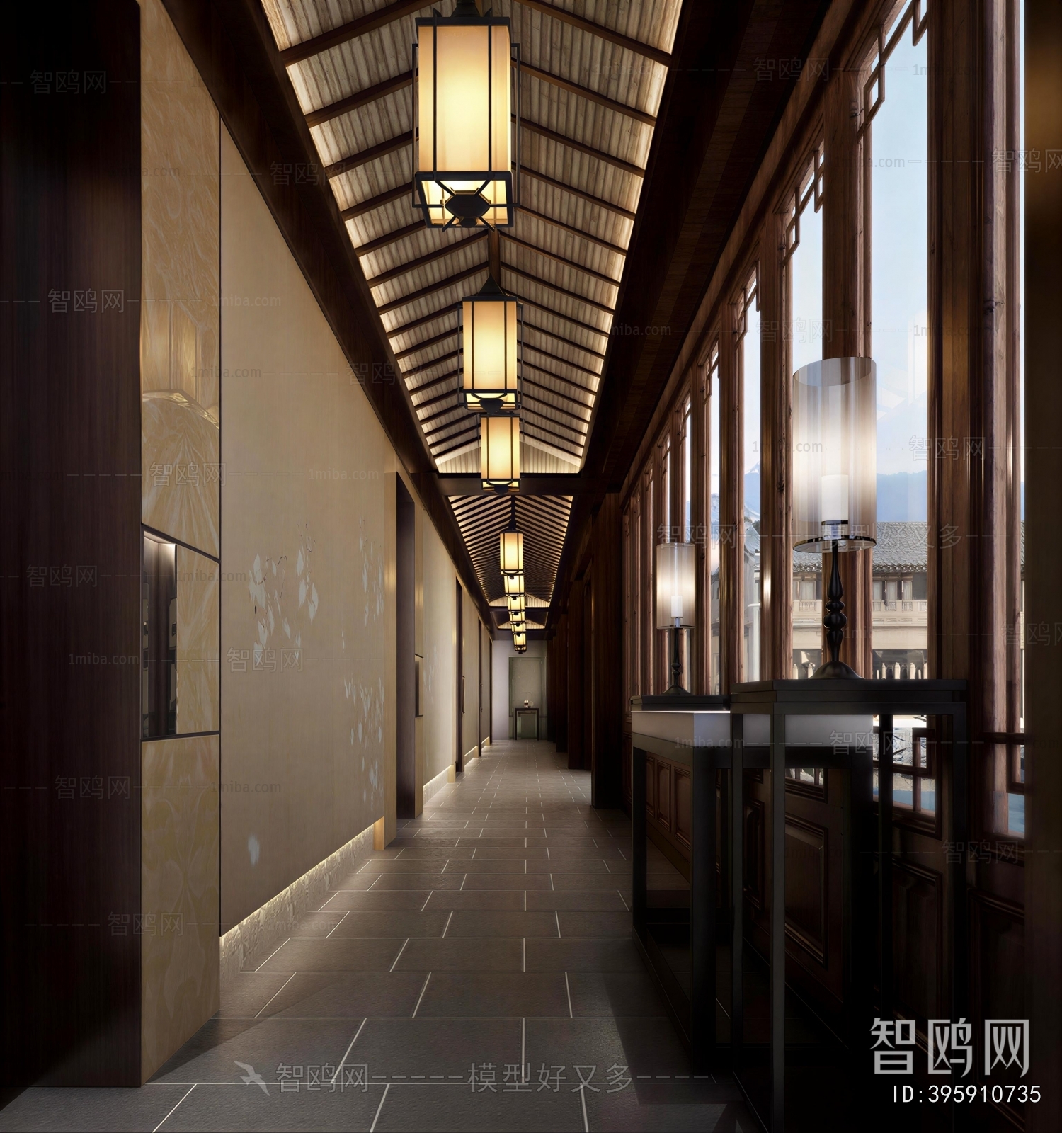 New Chinese Style Corridor