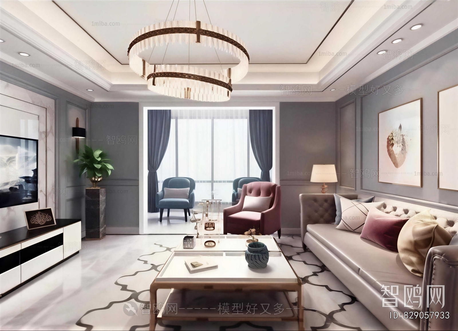 American Style A Living Room